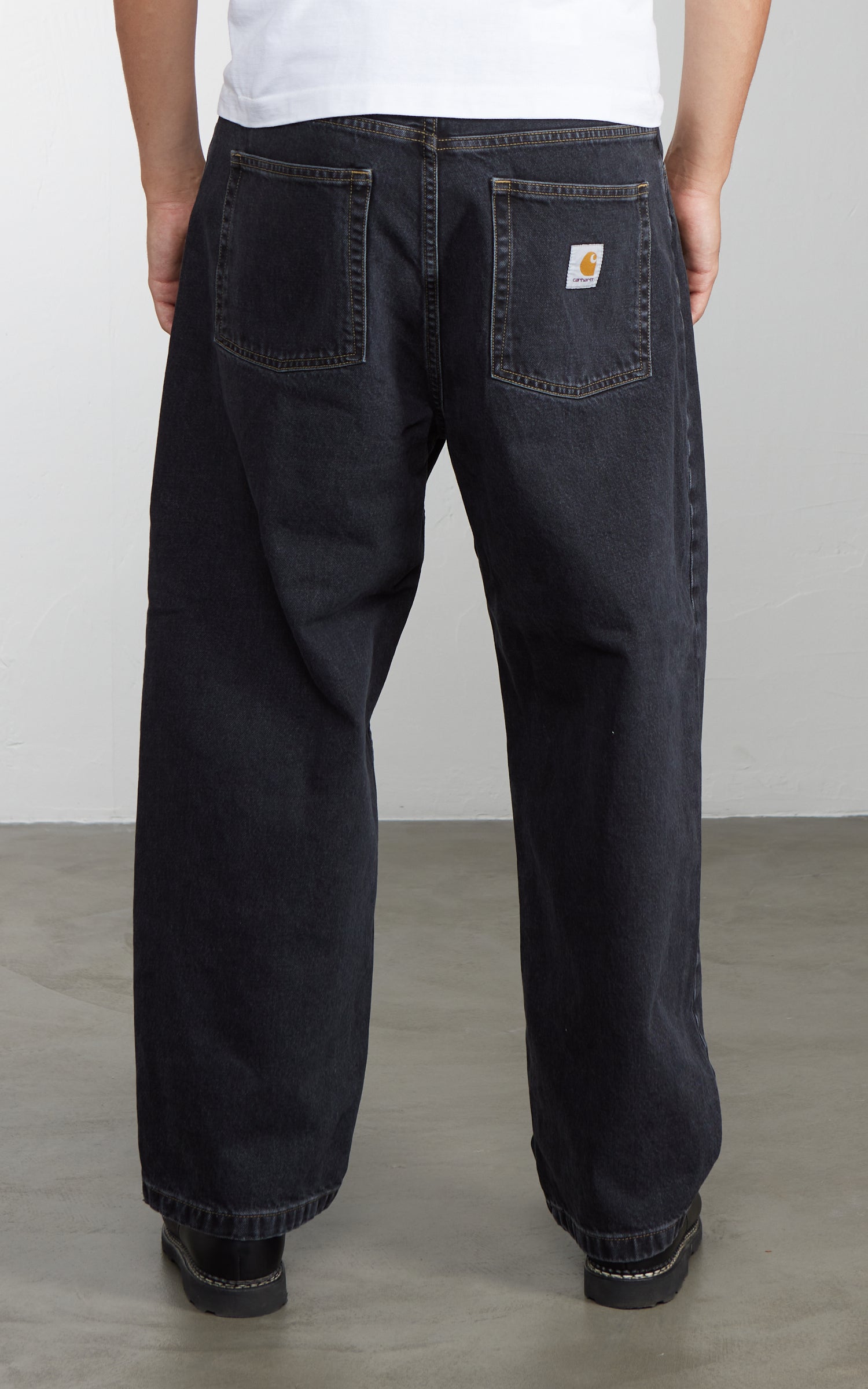 Carhartt WIP Brandon Pant Smith Denim Stone Washed Black