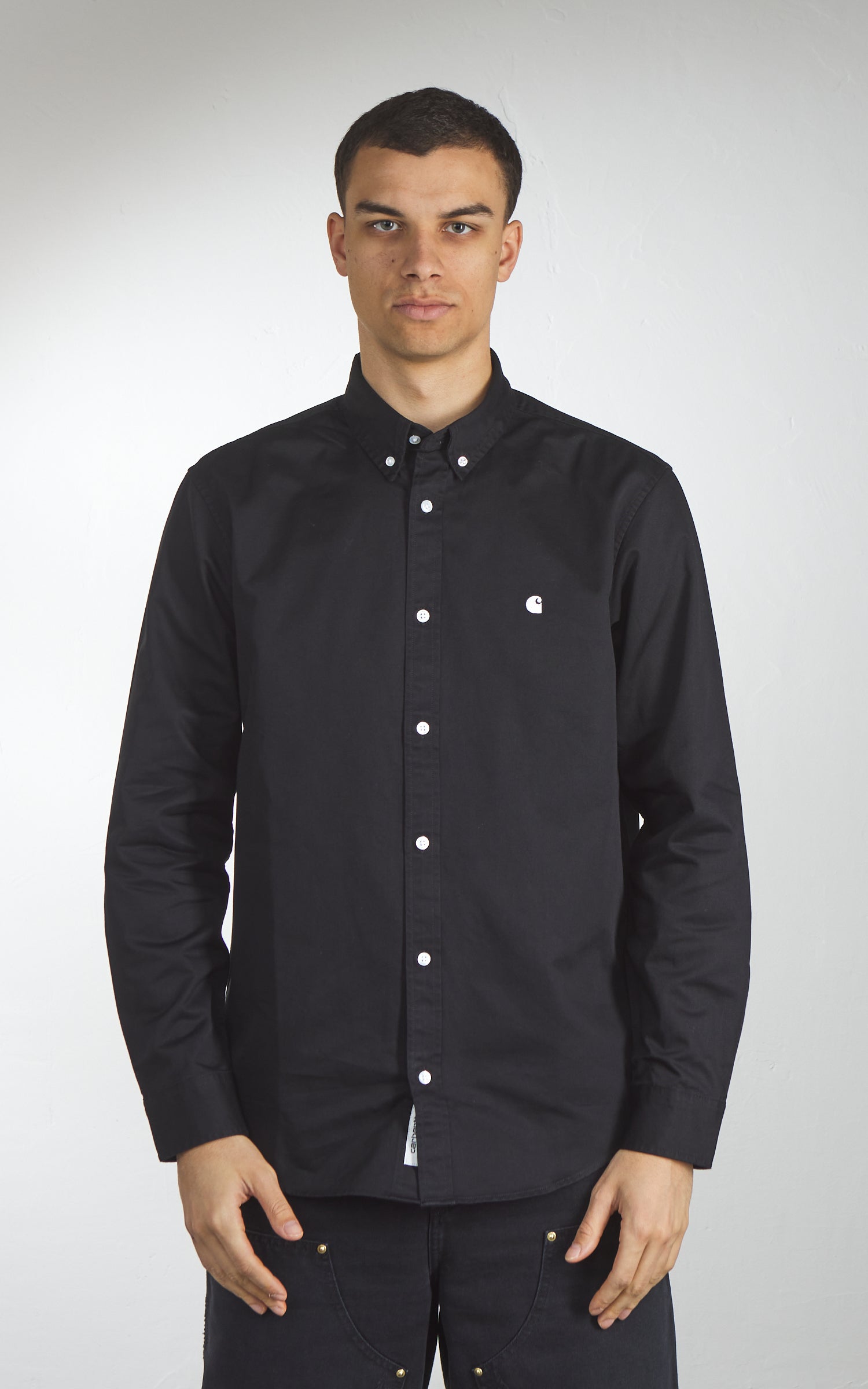 Carhartt WIP L/S Madison Shirt Black/White