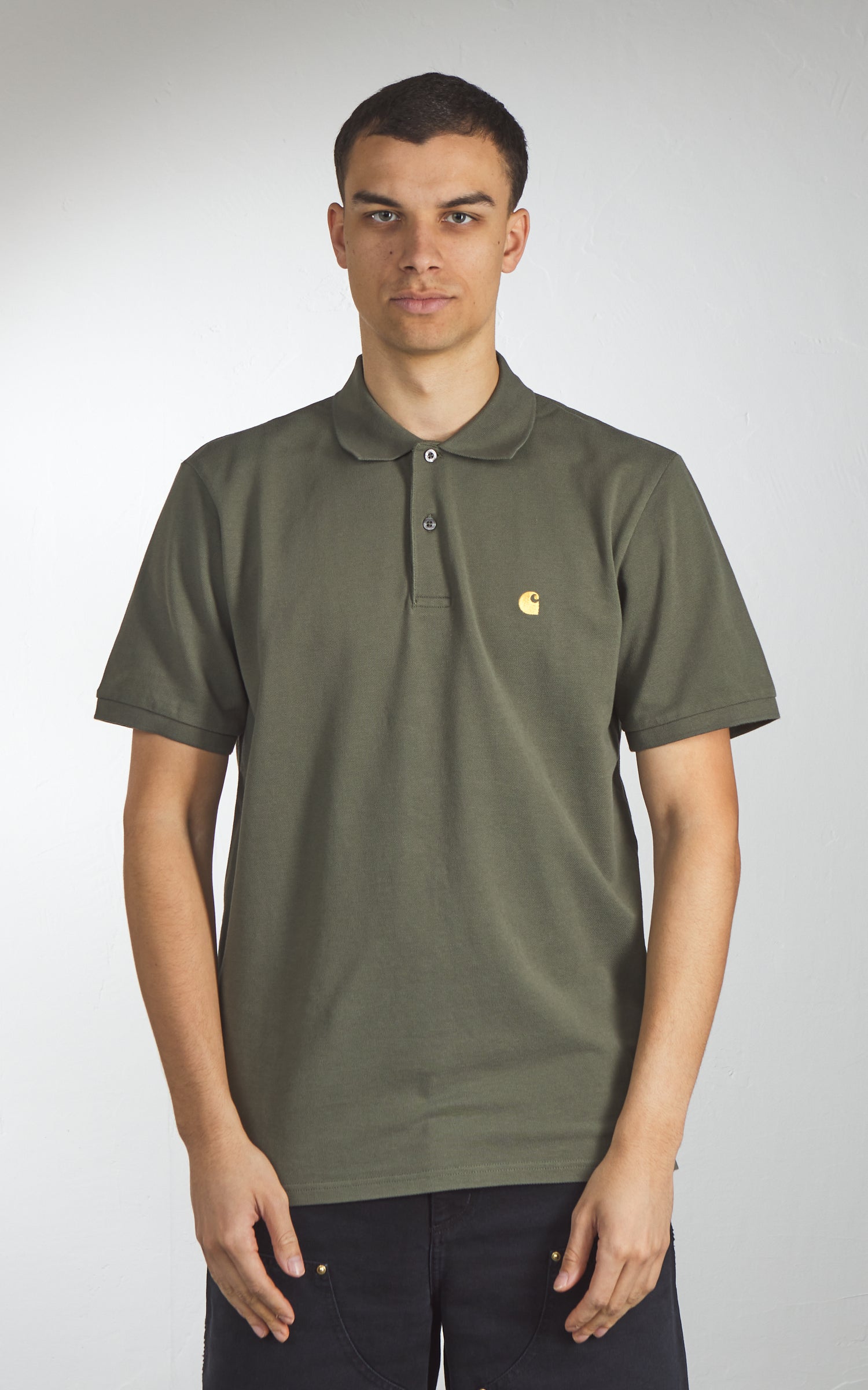 Carhartt WIP S/S Chase Pique Polo Leaf/Gold