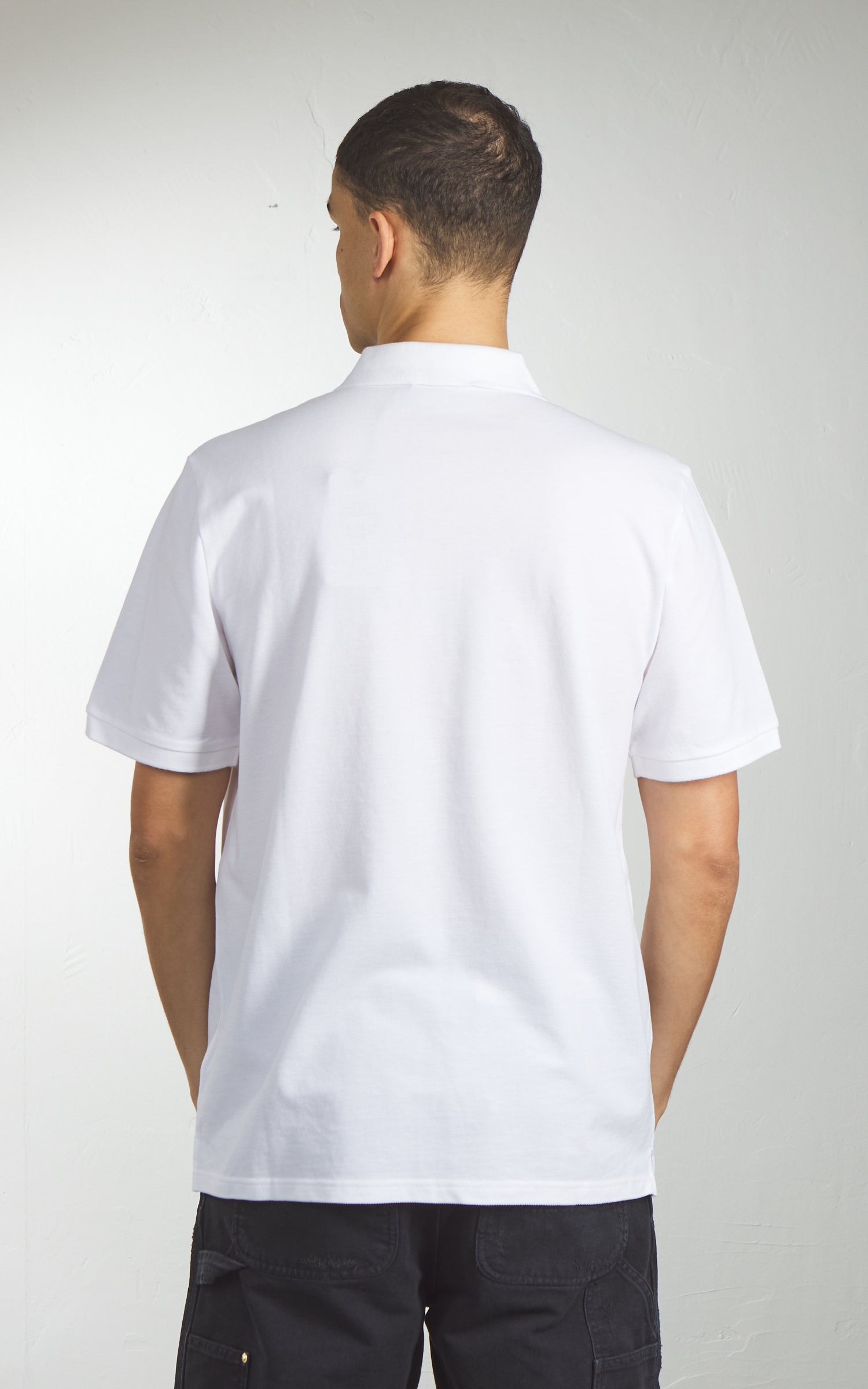Carhartt WIP S/S Chase Pique Polo White/Gold
