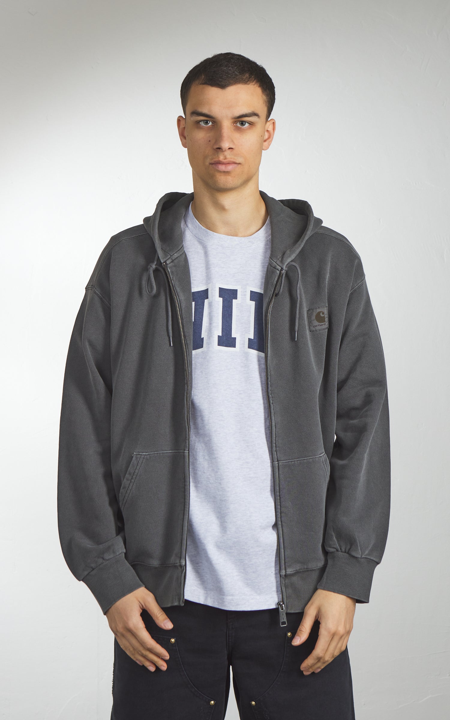 Carhartt WIP Hooded Nelson Jacket Black