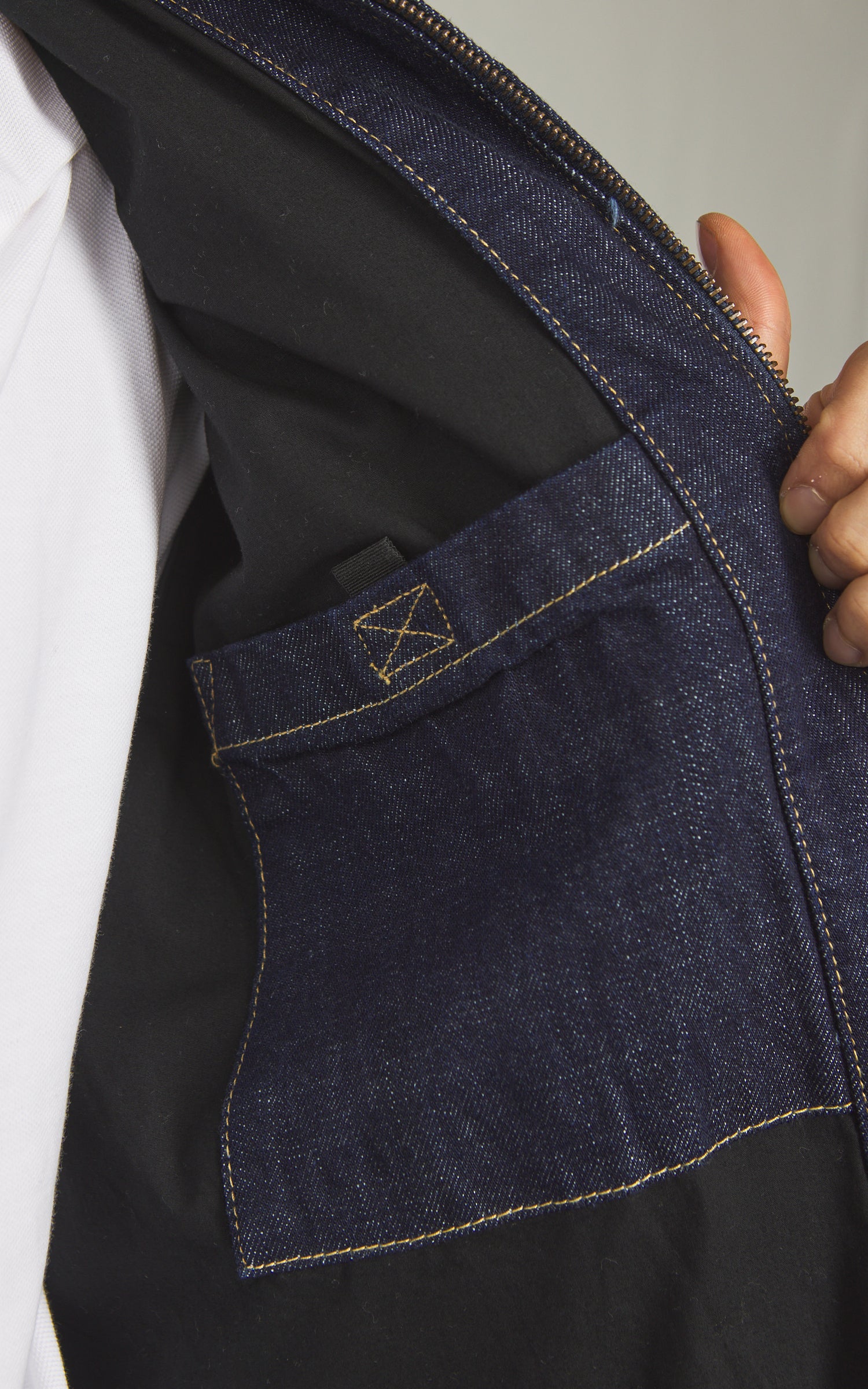 Carhartt WIP OG Detroit Jacket Camano Denim Rinsed Blue/Black