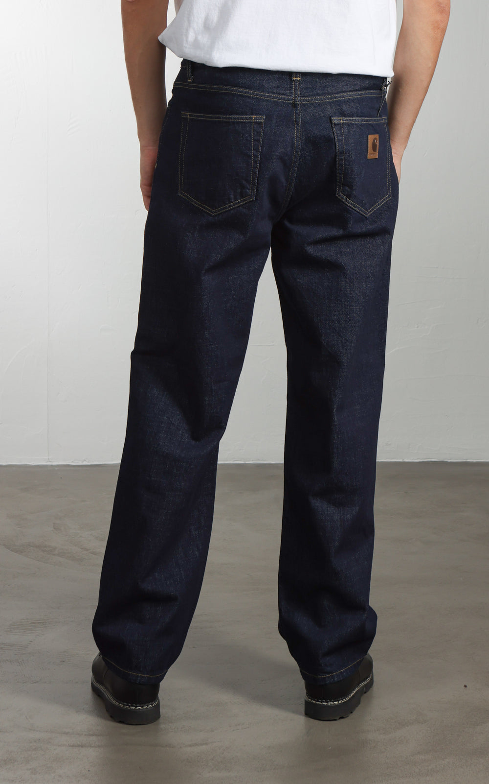 Carhartt WIP Aaron Pant Camano Denim Rinsed Blue