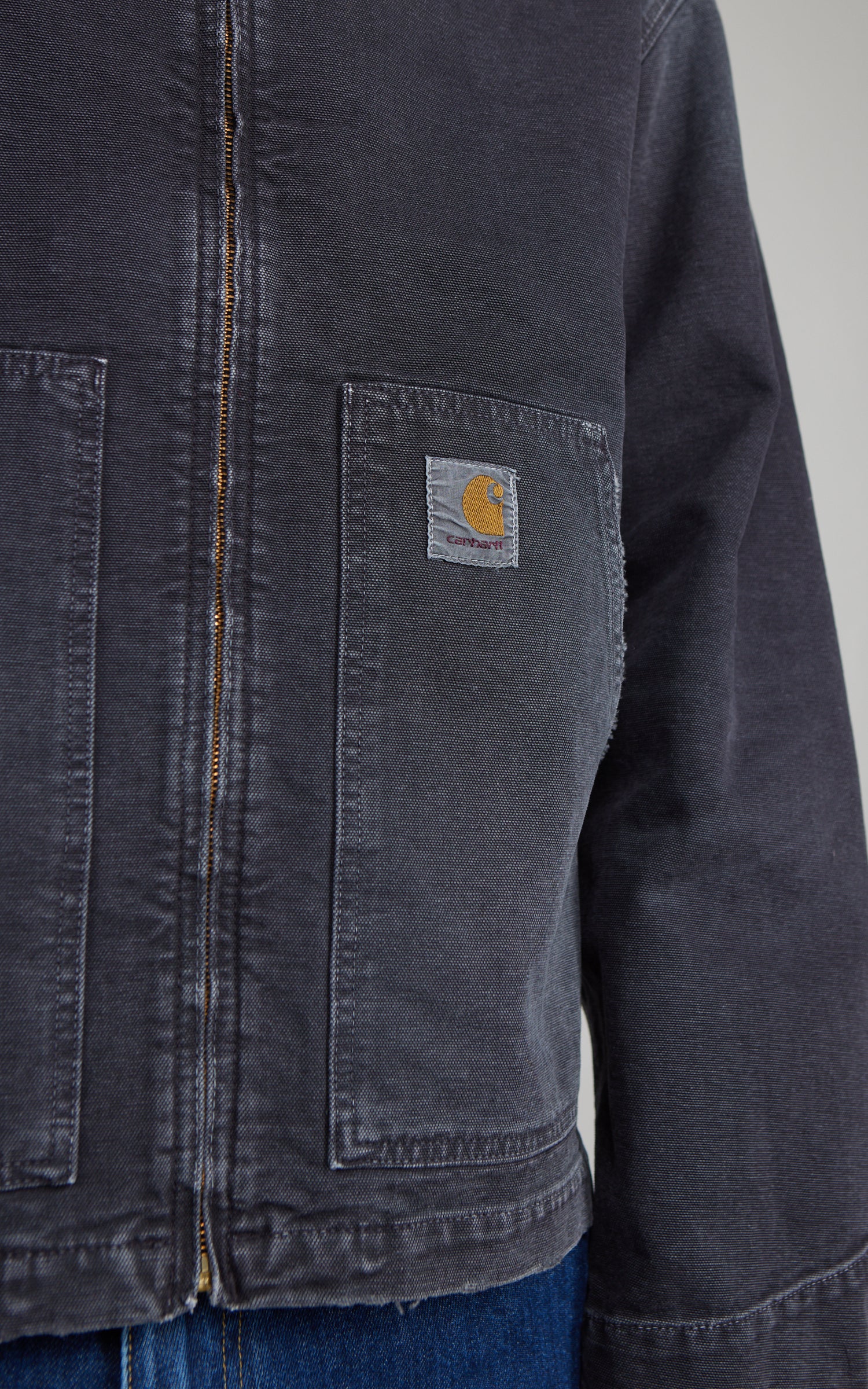 Carhartt WIP OG Arcan Jacket Dearborn Canvas Destroy Wash Black/Black