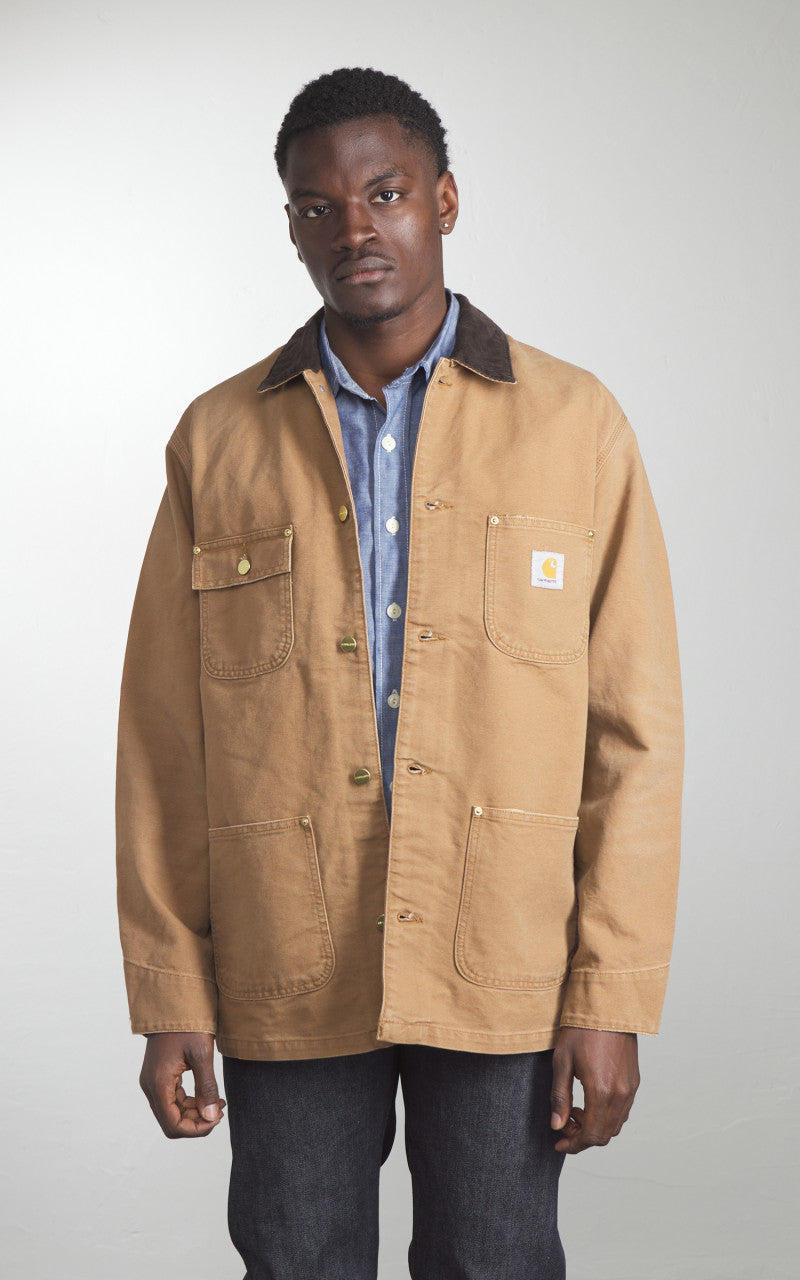 Carhartt WIP OG Chore Coat Dearborn Canvas Aged Hamilton Brown/Tobacco