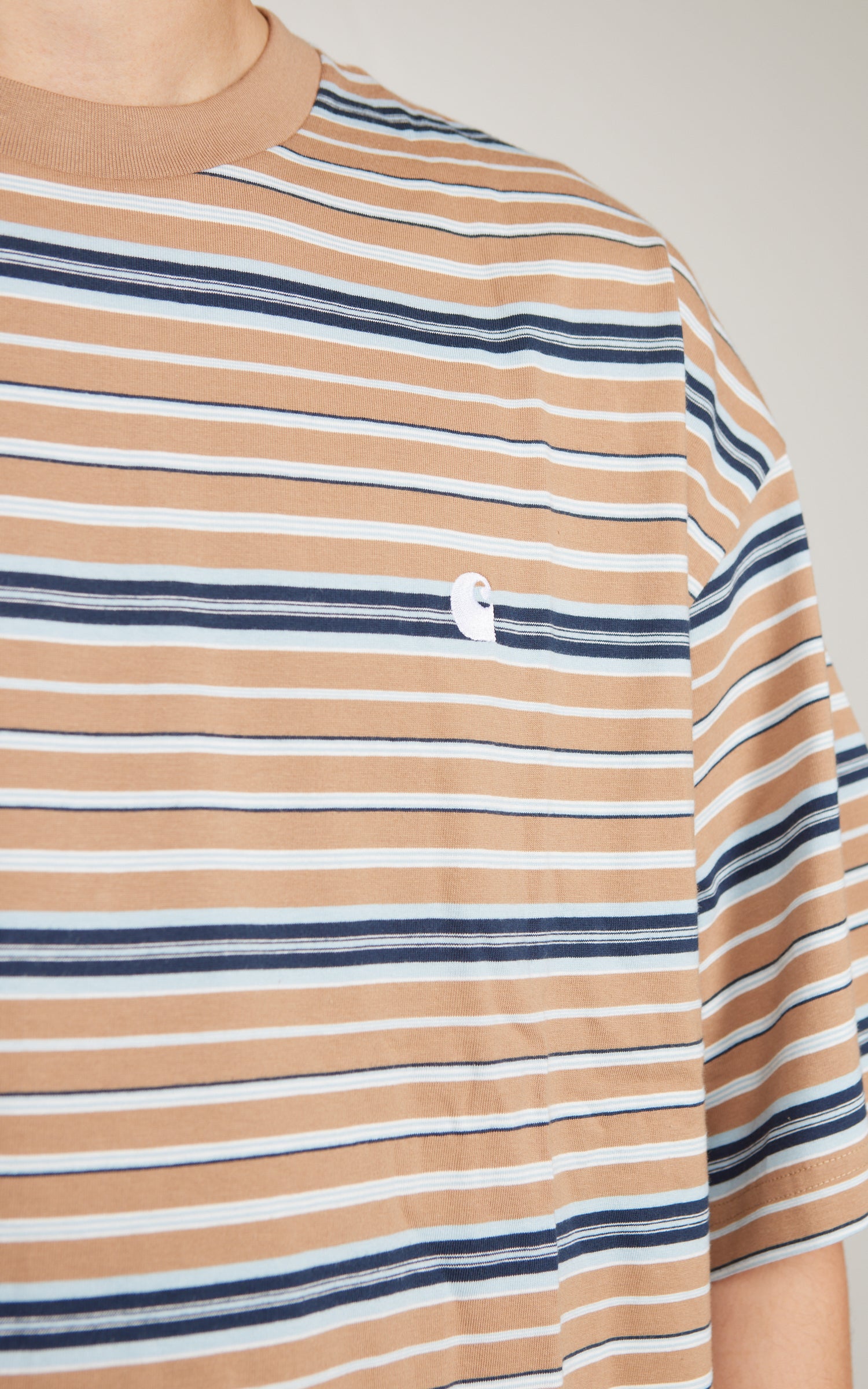 Carhartt WIP S/S Zane T-Shirt Zane Stripe/Peanut