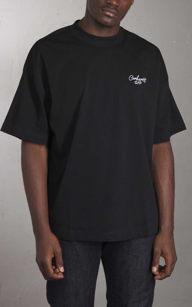 Carhartt WIP S/S Signature Script T-Shirt Black/Wax