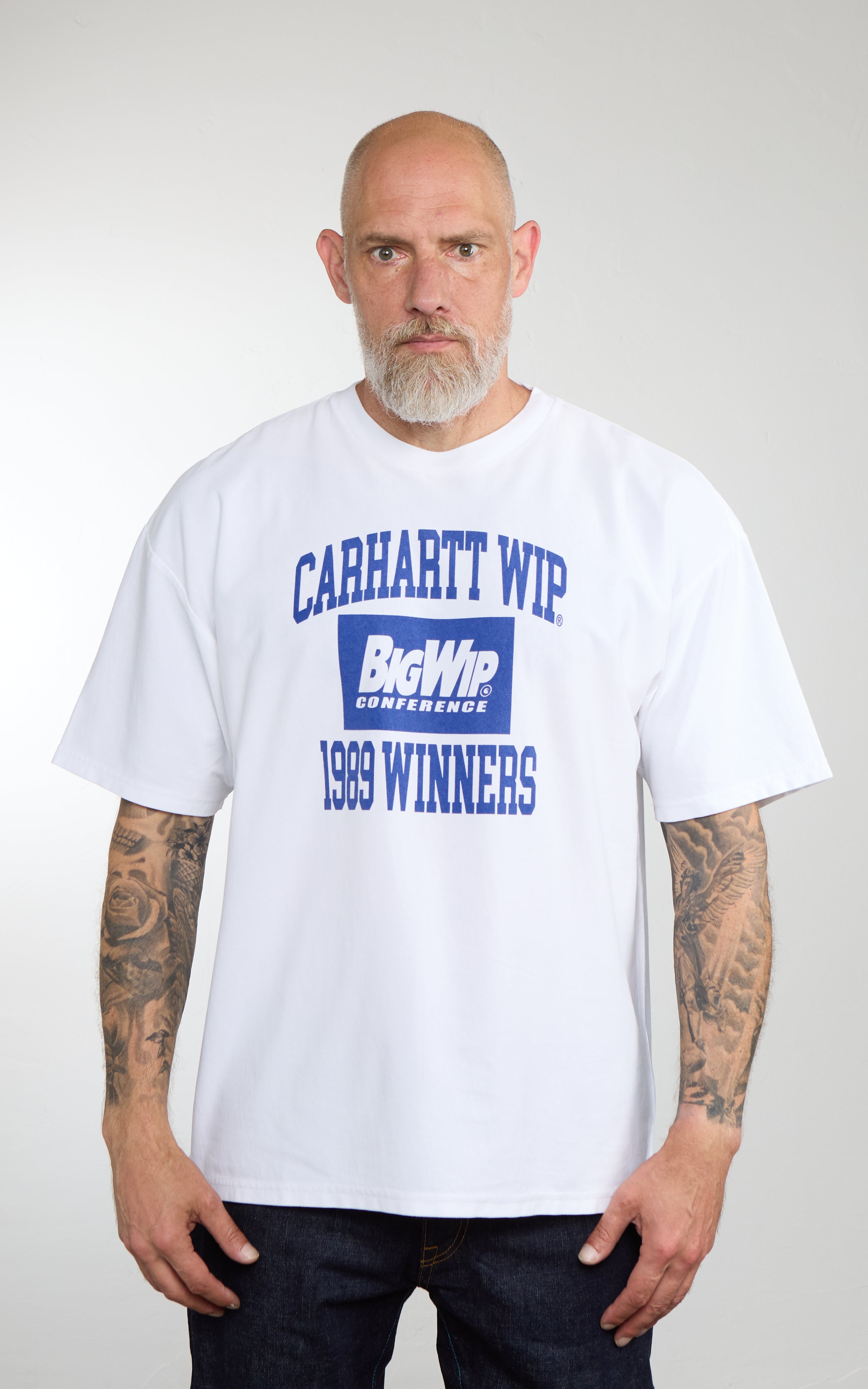 Carhartt WIP S/S 1989 Winners T-Shirt Heavy Stone Wash White