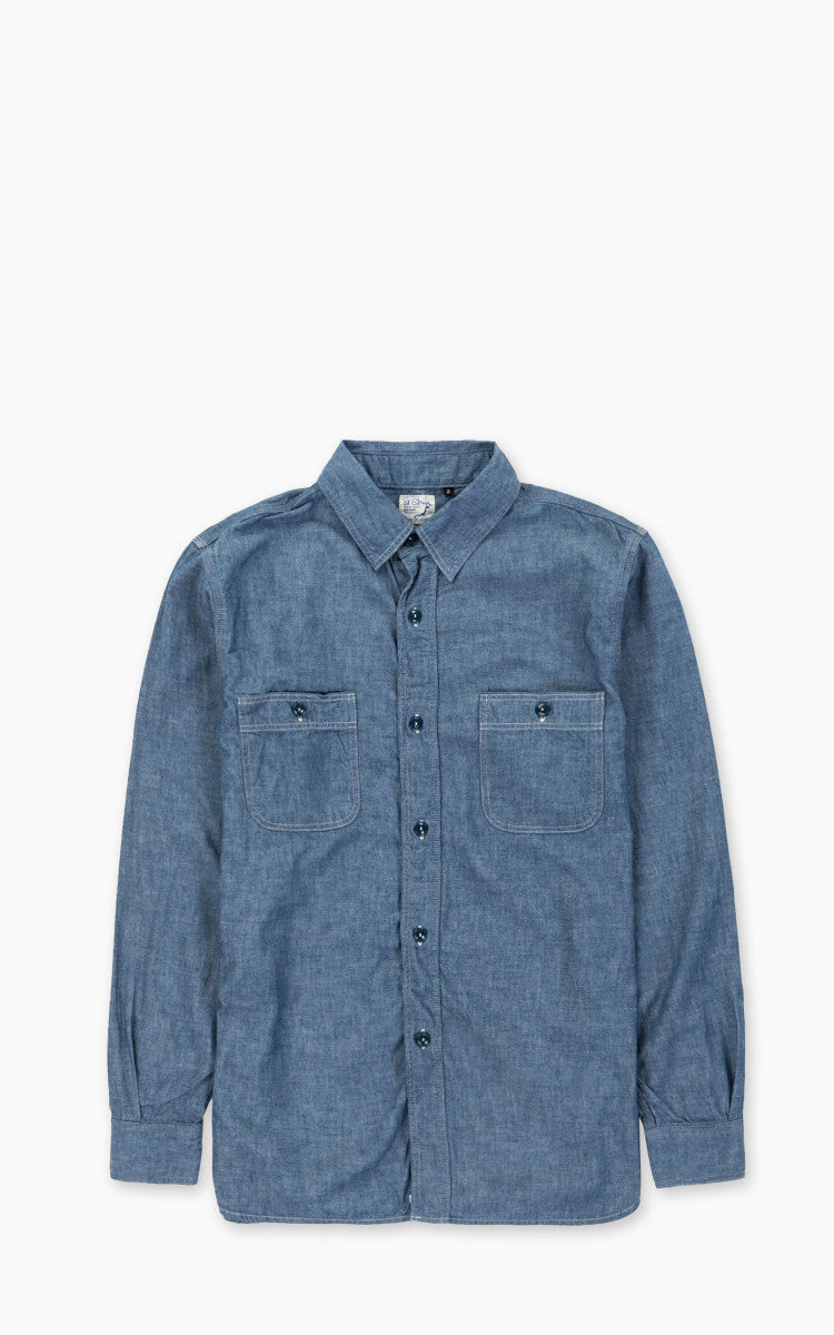 Rogue Territory Work Shirt Rinsed Chambray Indigo