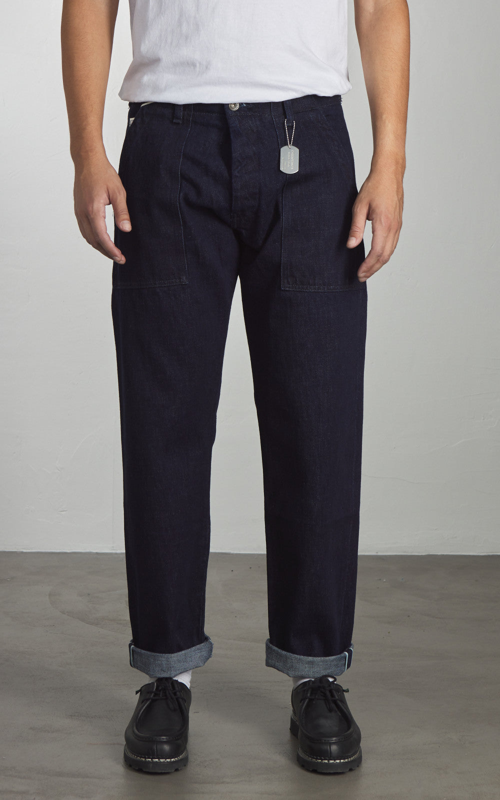 Chesapeake's Fatigue Pant Denim Selvedge Rinsed Indigo