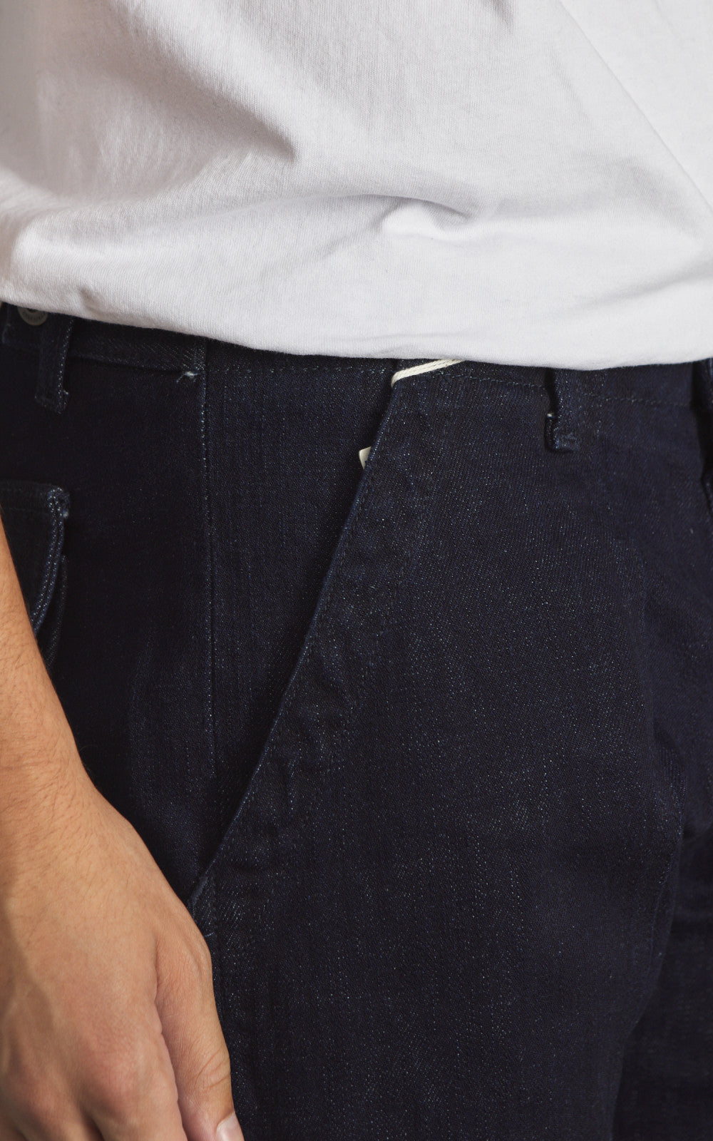 Chesapeake's Fatigue Pant Denim Selvedge Rinsed Indigo