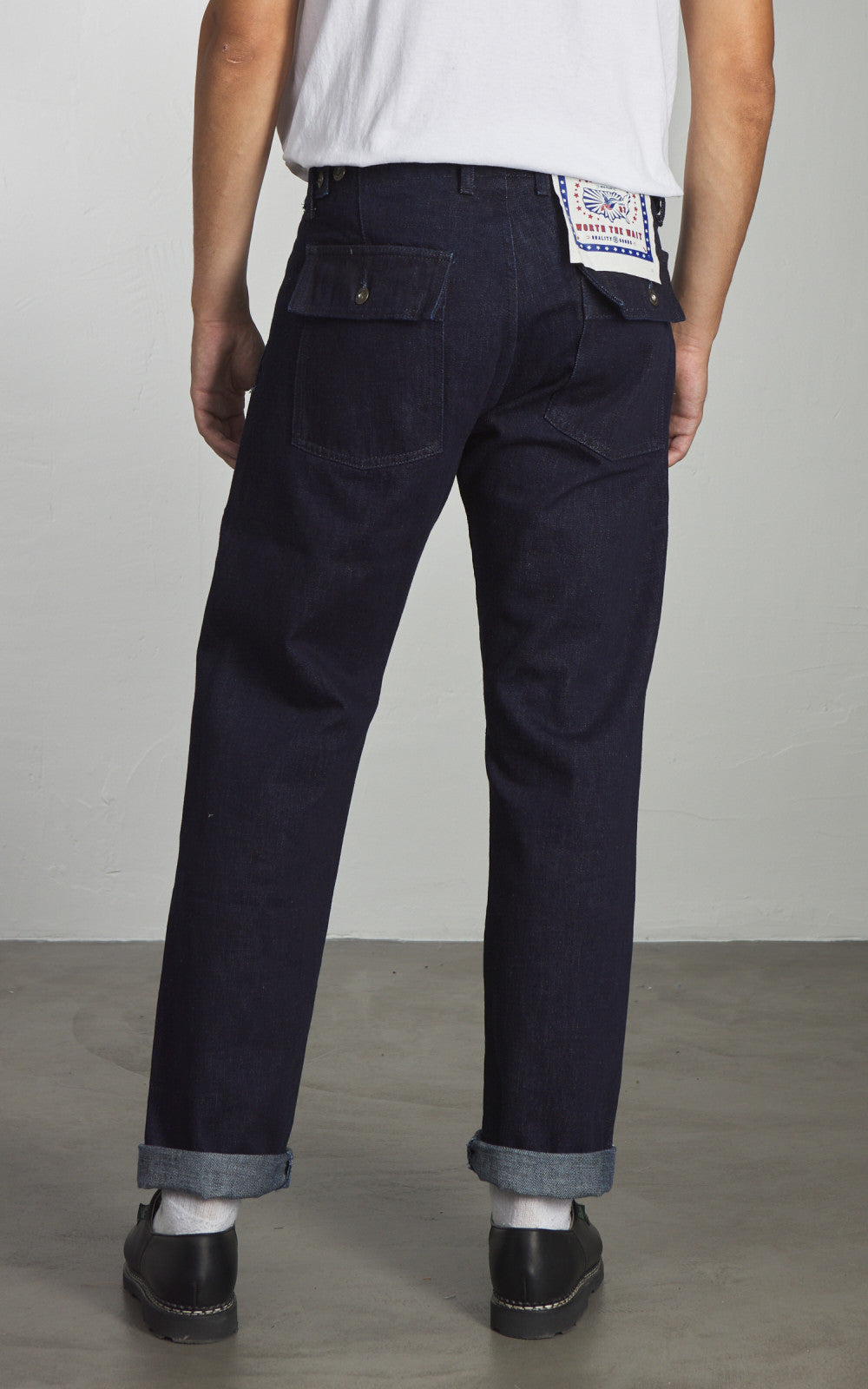 Chesapeake's Fatigue Pant Denim Selvedge Rinsed Indigo