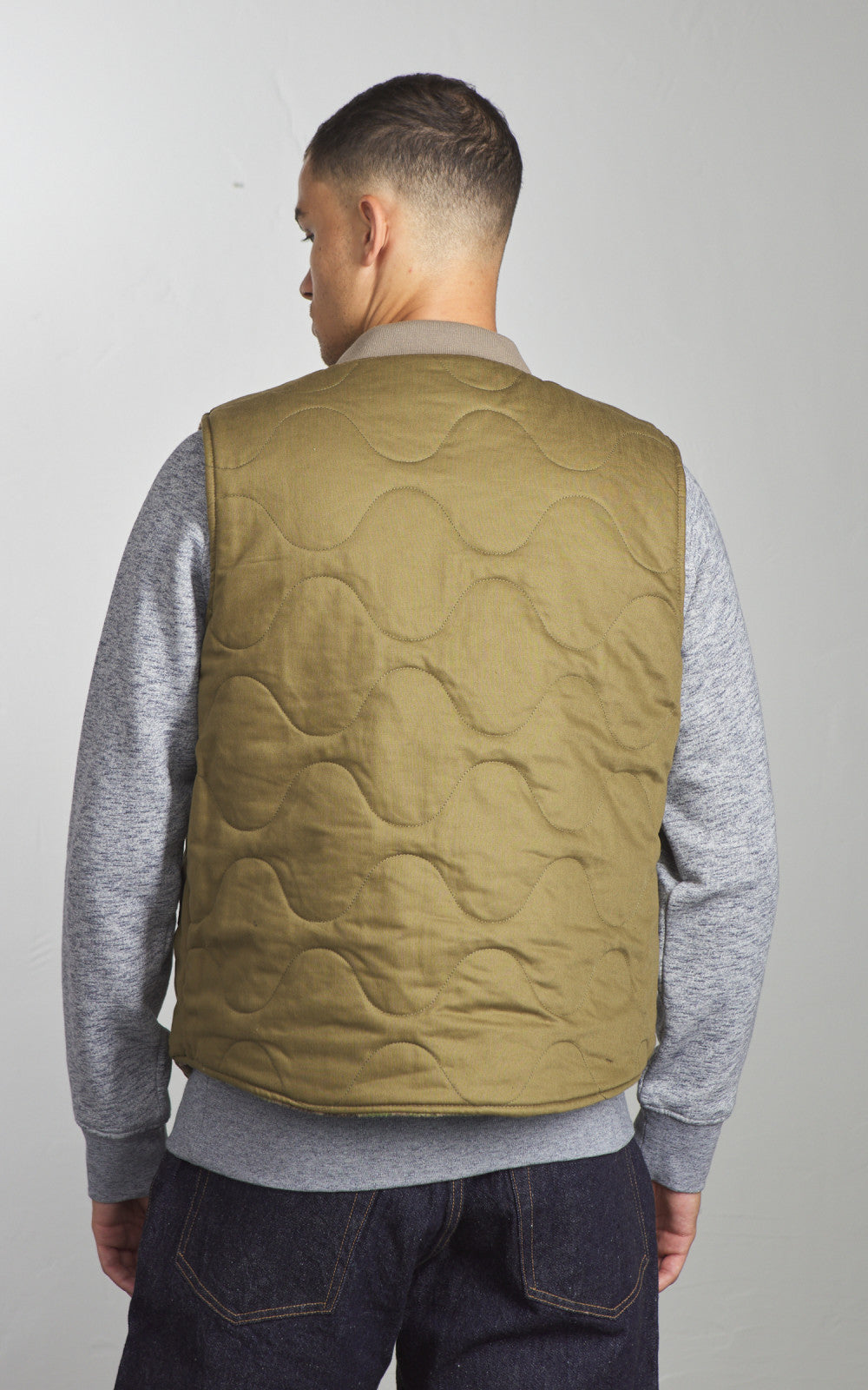 Chesapeake's Seawolf Frogskin Reversible Vest Khaki Green