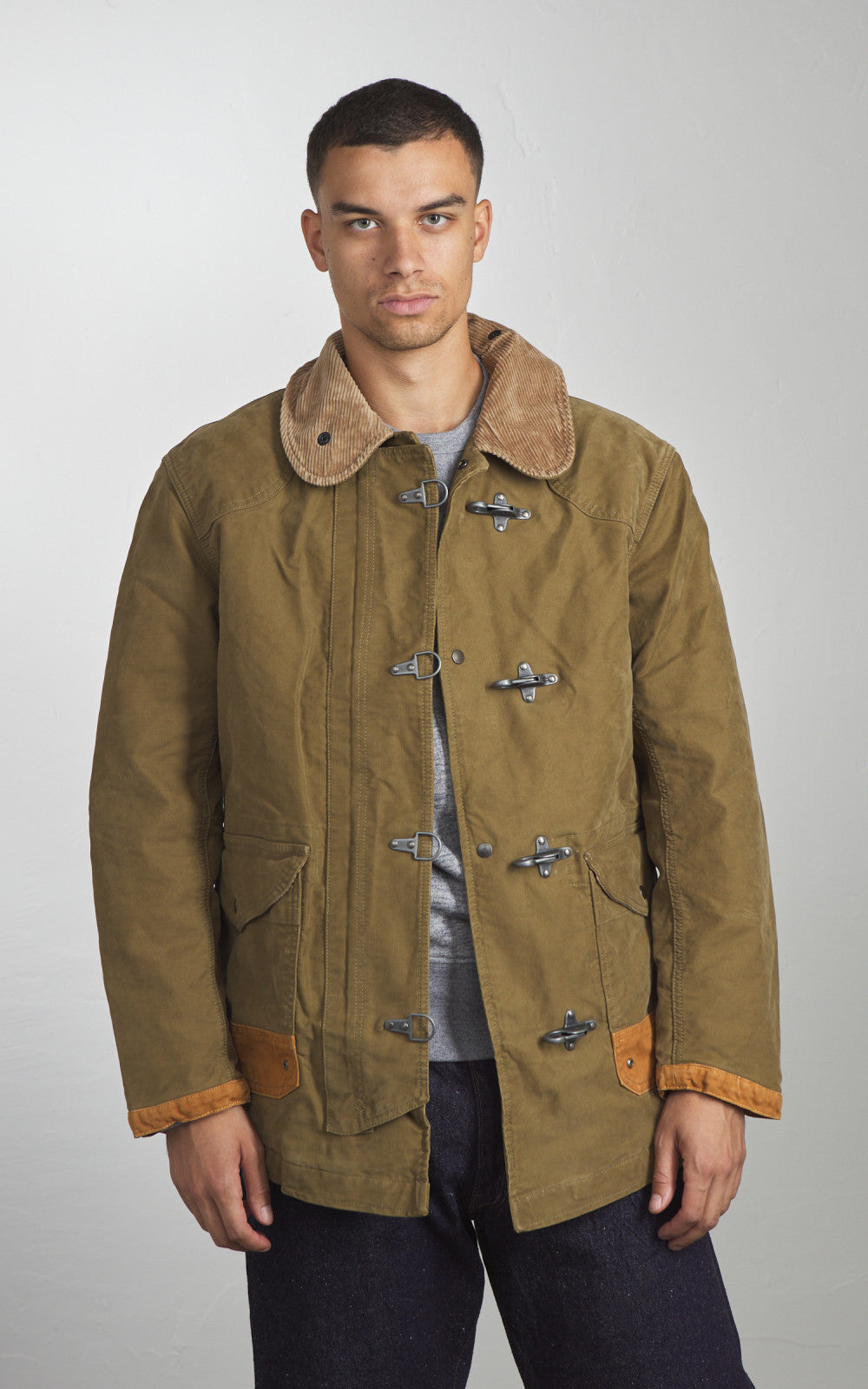 Chesapeake's Jungle Cloth Bedford Fireman Jacket Khaki Green