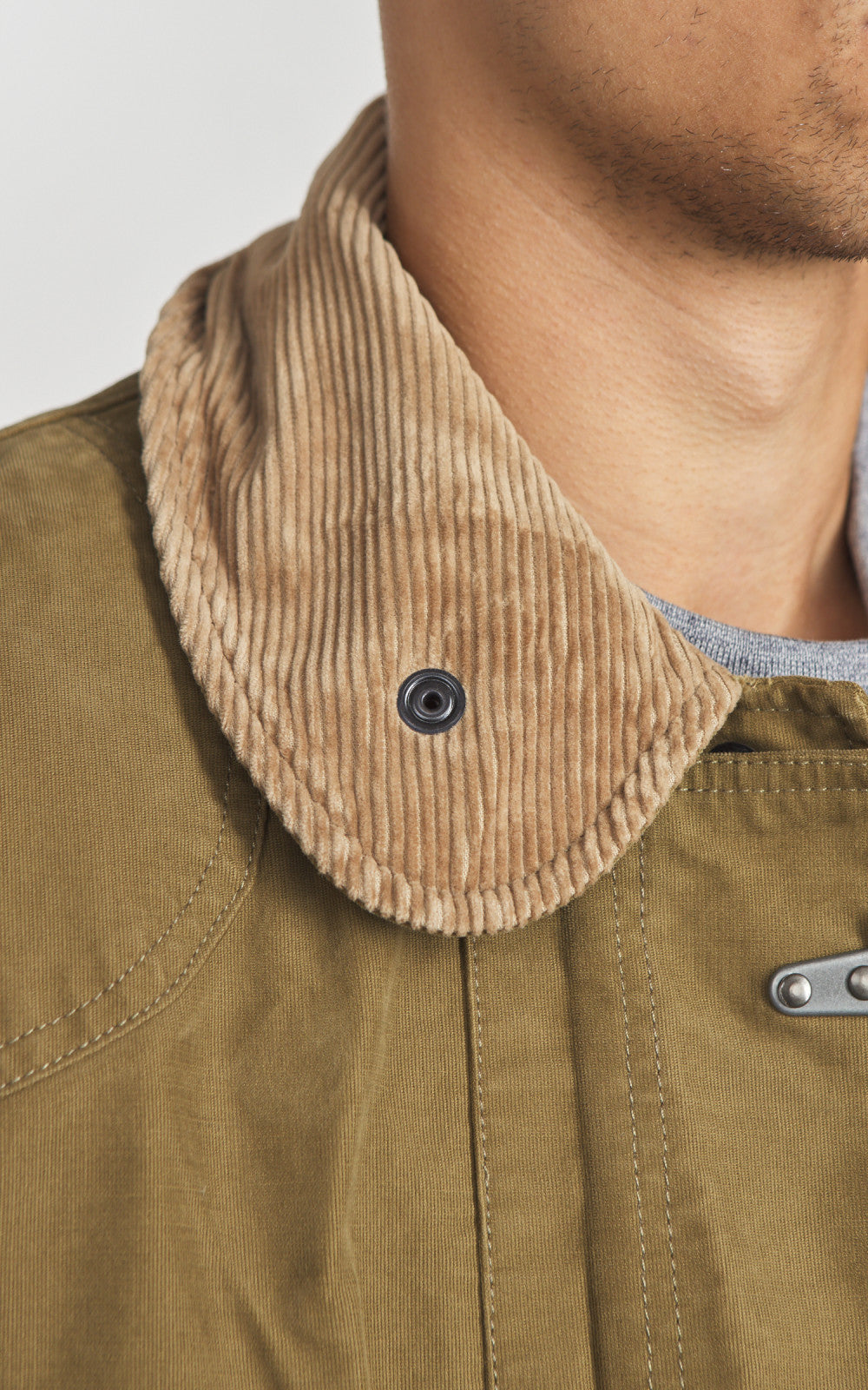 Chesapeake's Jungle Cloth Bedford Fireman Jacket Khaki Green