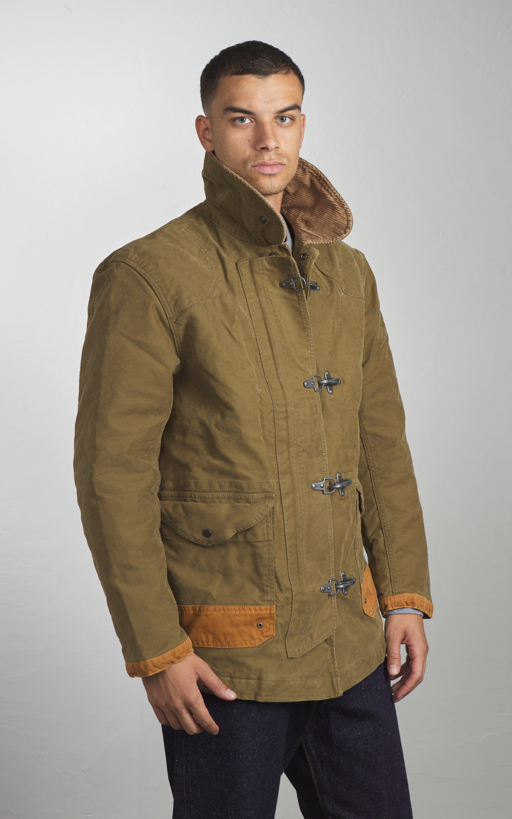 Chesapeake's Jungle Cloth Bedford Fireman Jacket Khaki Green