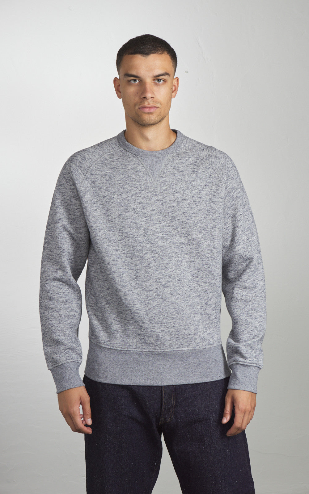 Chesapeake's Spokane Double V Sweatshirt Grey Melange