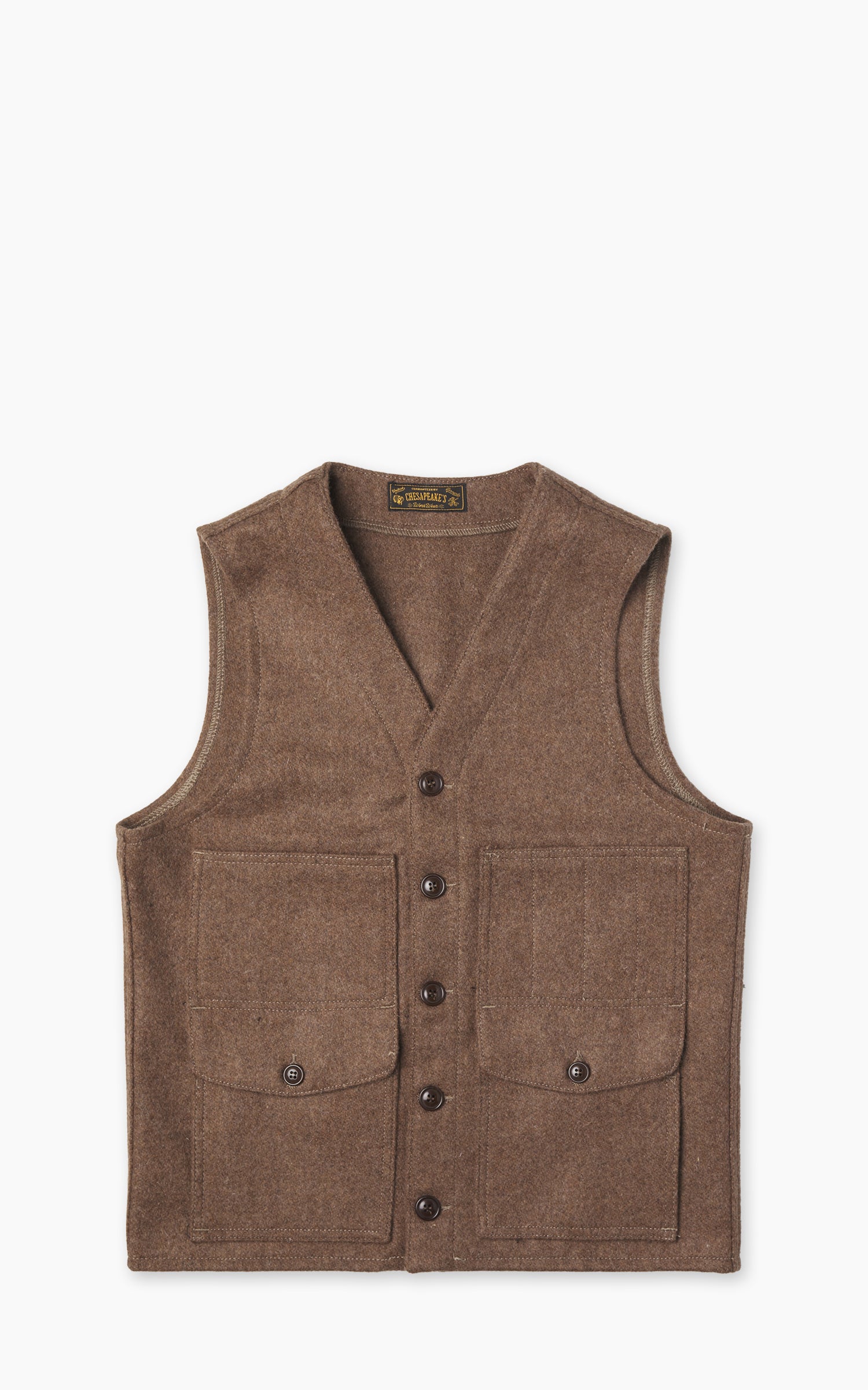 Chesapeake's Oregon Wool Vest Brown