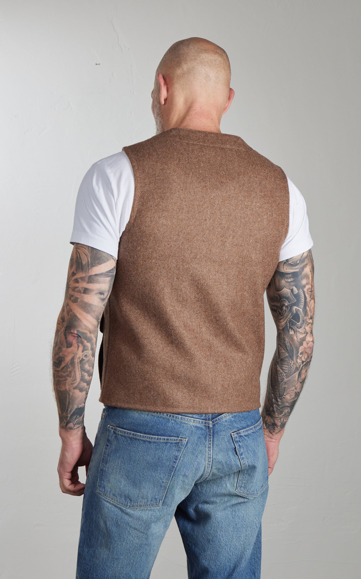 Chesapeake's Oregon Wool Vest Brown