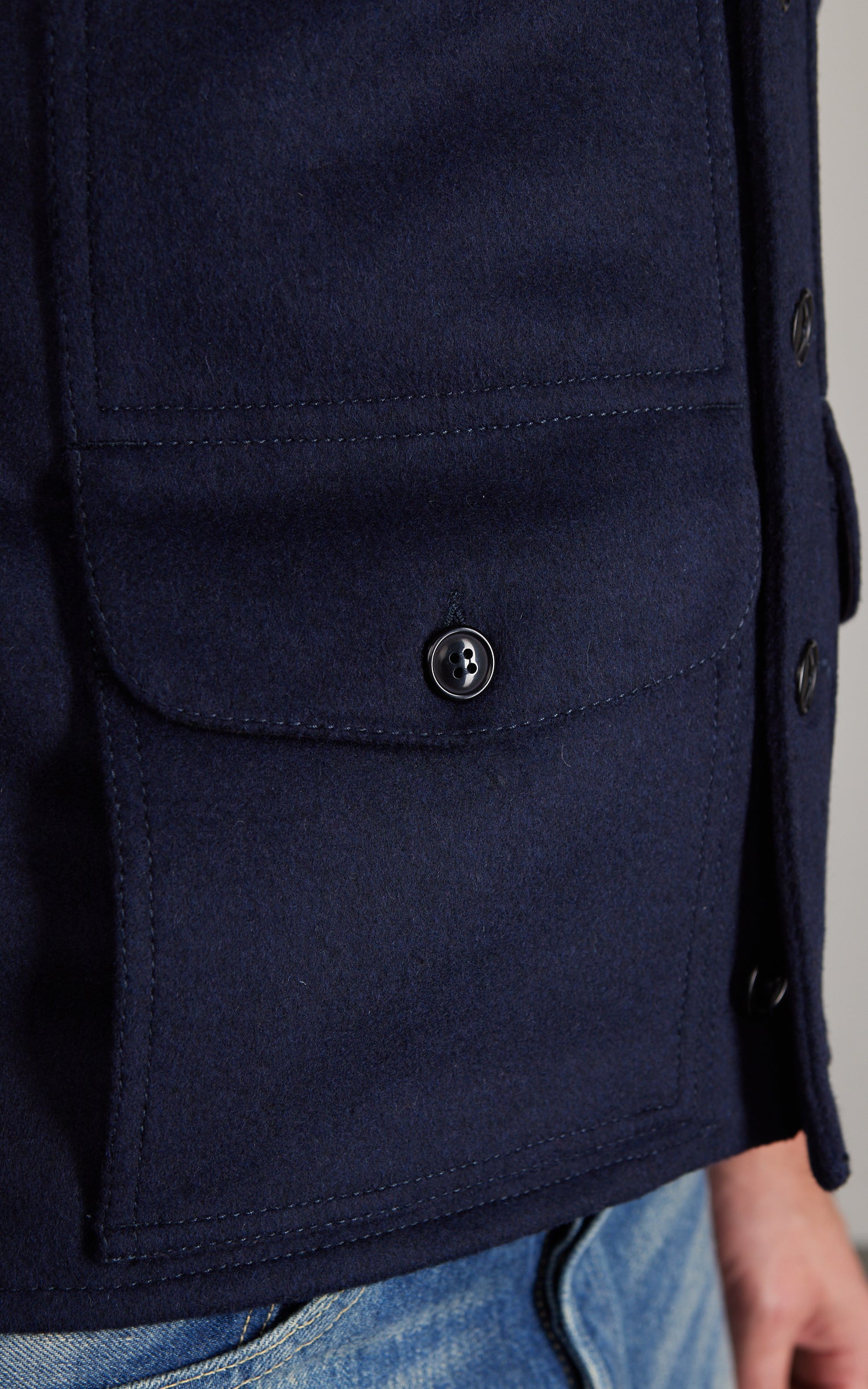 Chesapeake's Oregon Heavyweight Wool Vest Navy Blue