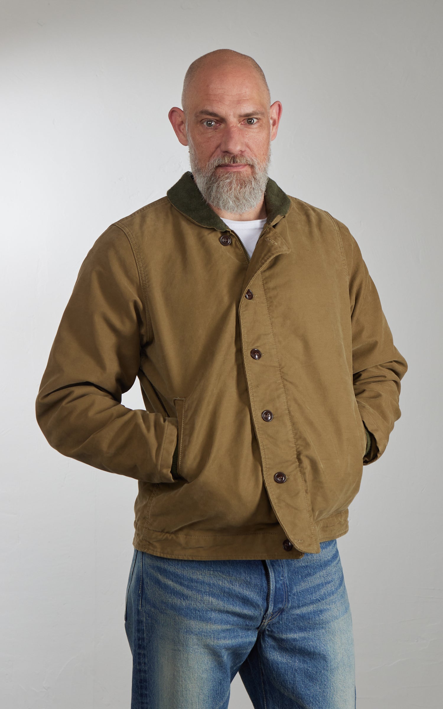Chesapeake's Jungle Cloth Wilson Deck Jacket Khaki Green