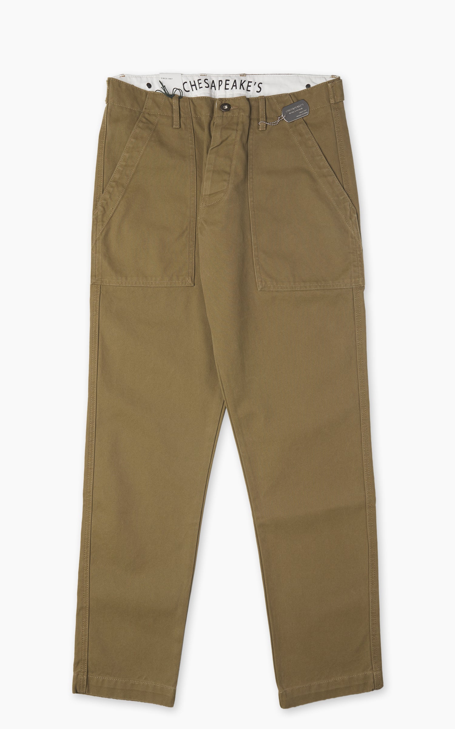 Chesapeake's Fatigue Pant Canvas Khaki Green