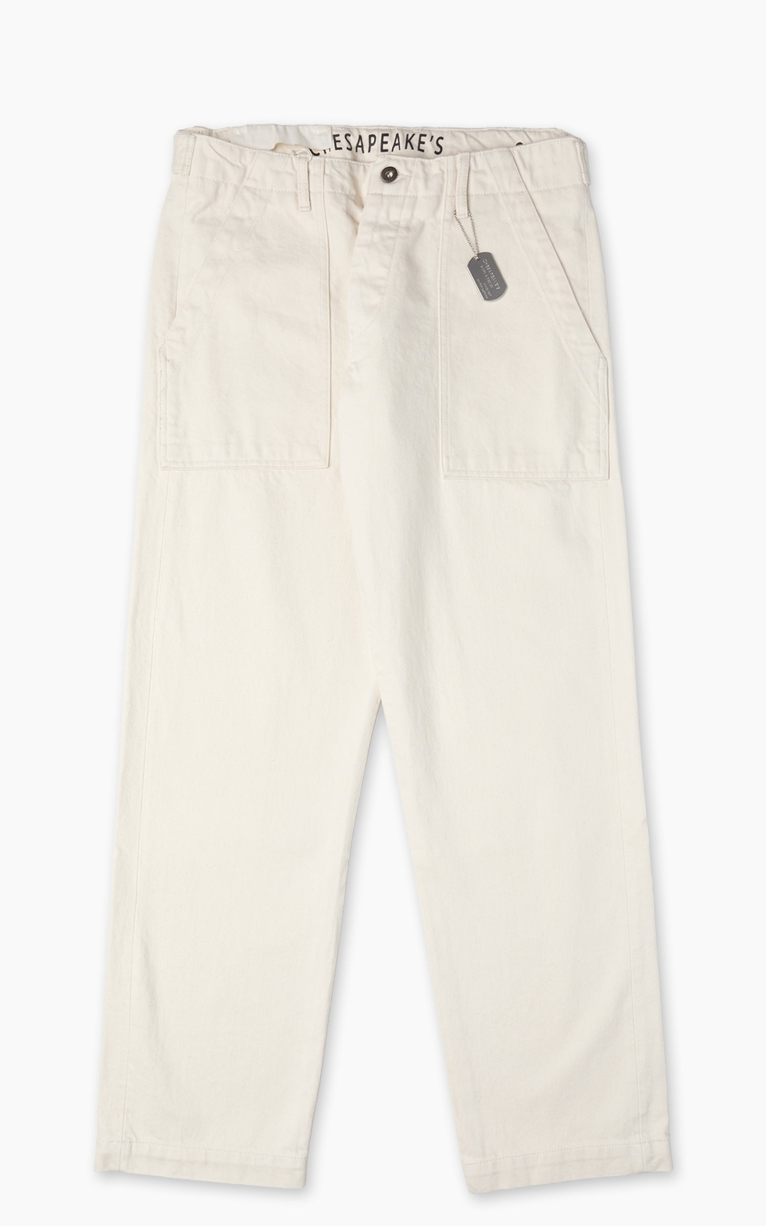 Chesapeake's Fatigue Pant Denim Selvedge Rinsed Natural