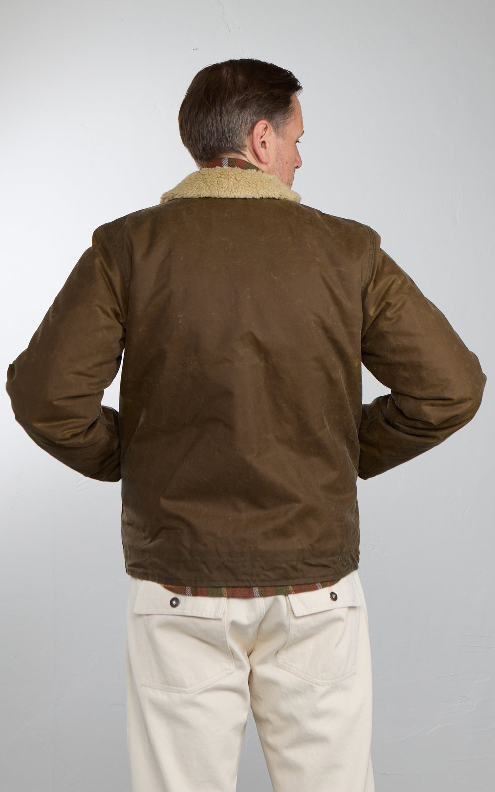Chesapeake's Wilson Deck Jacket Waxed Sand