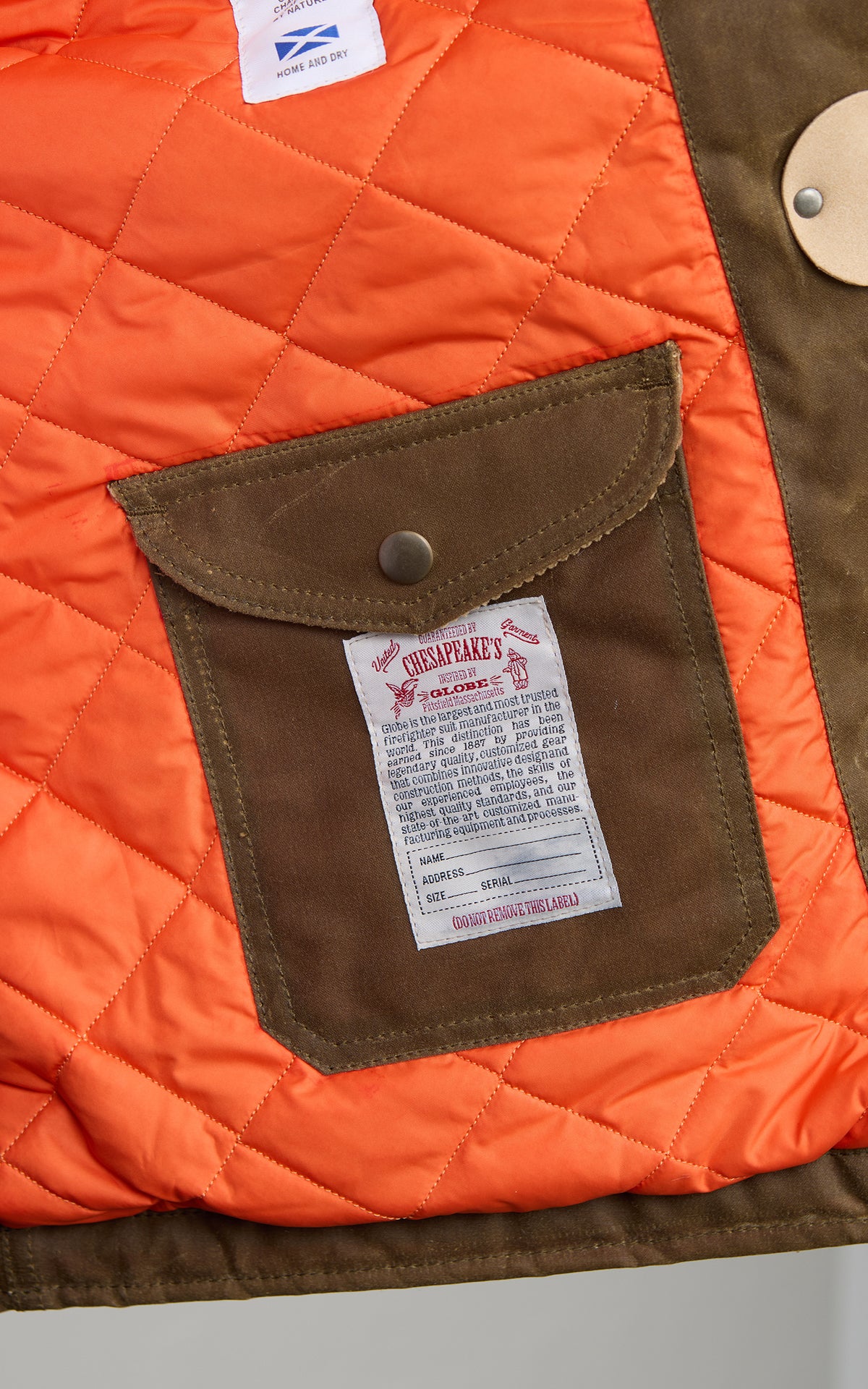 Chesapeake's Waxed Cotton Bedford Fireman Jacket Sand
