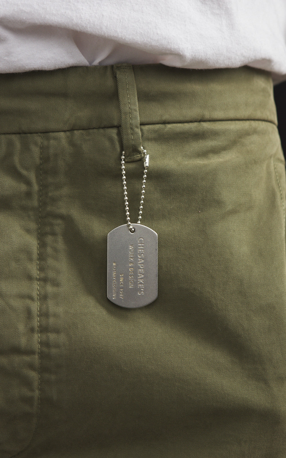 Chesapeake's Hermann Chino Pant Gabardine Military Green