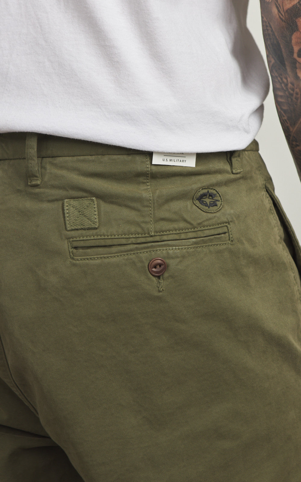 Chesapeake's Hermann Chino Pant Gabardine Military Green