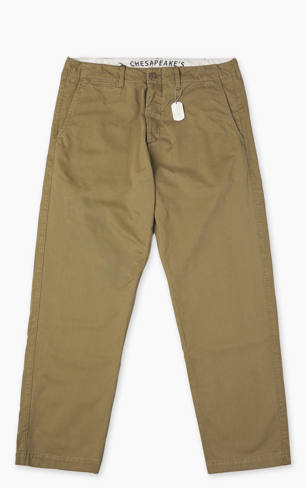 Chesapeake's Officer Chino Pant Gabardine Khaki Green