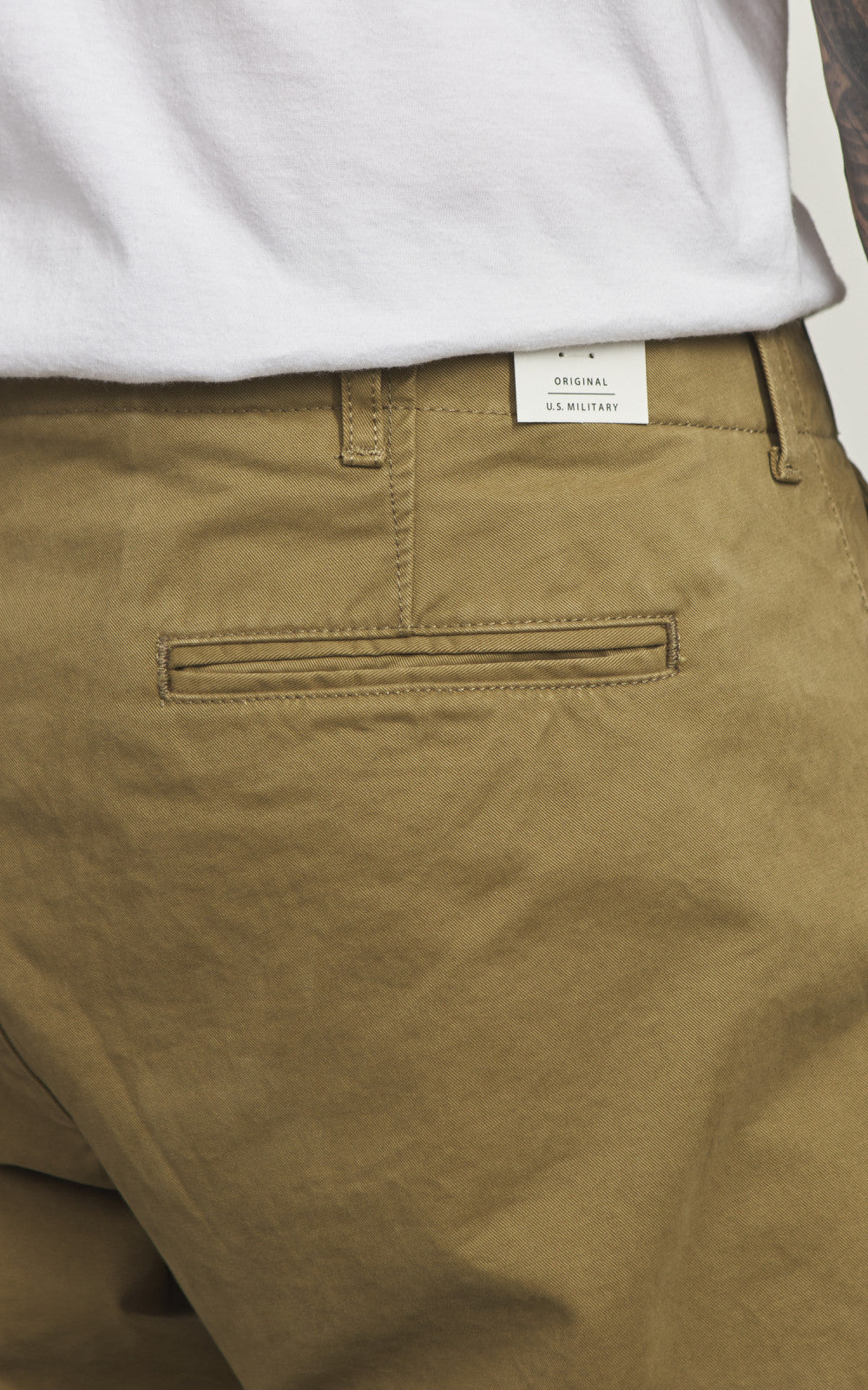 Chesapeake's Officer Chino Pant Gabardine Khaki Green