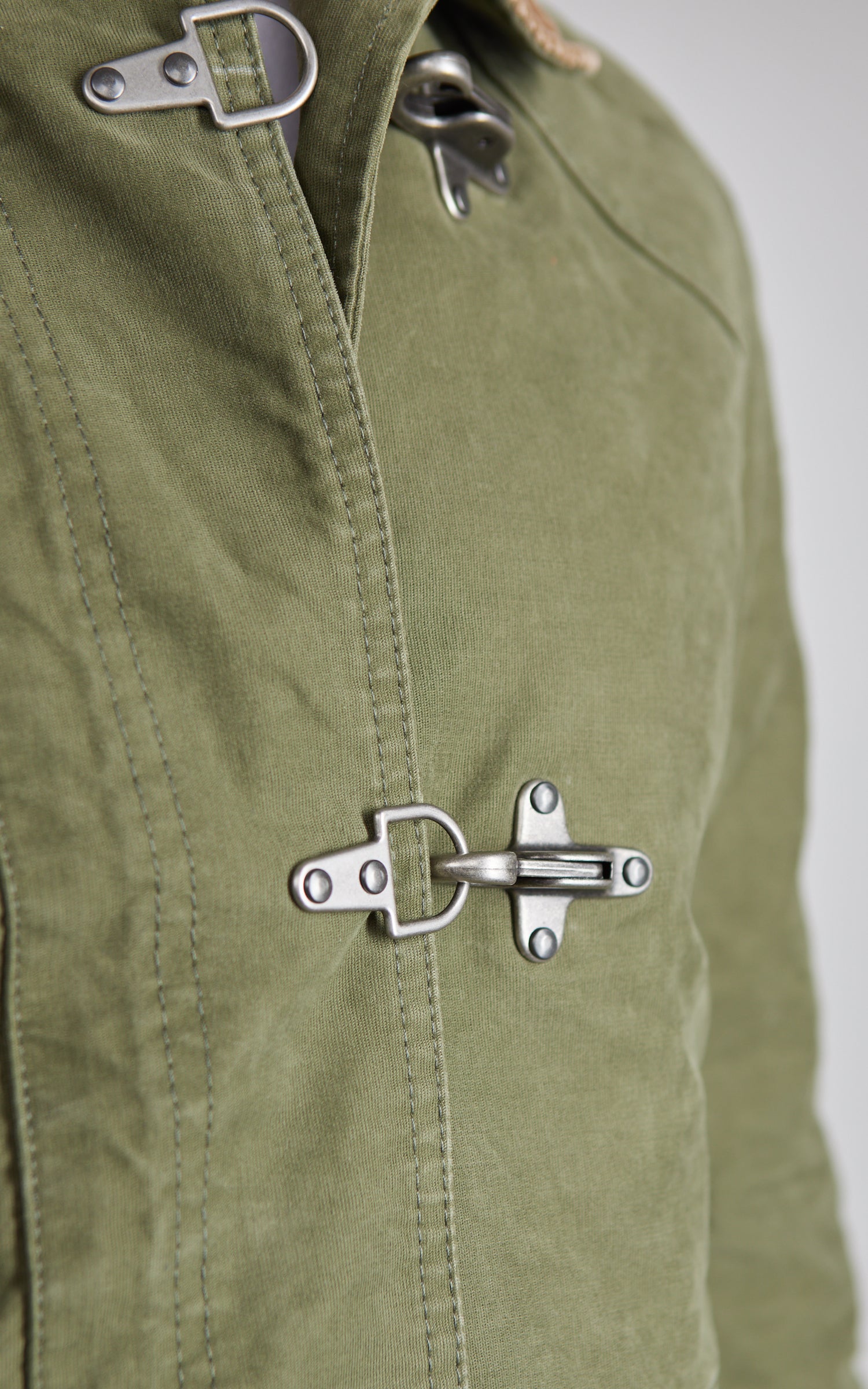 Chesapeake's Jungle Cloth Bedford Fireman Jacket Military Green