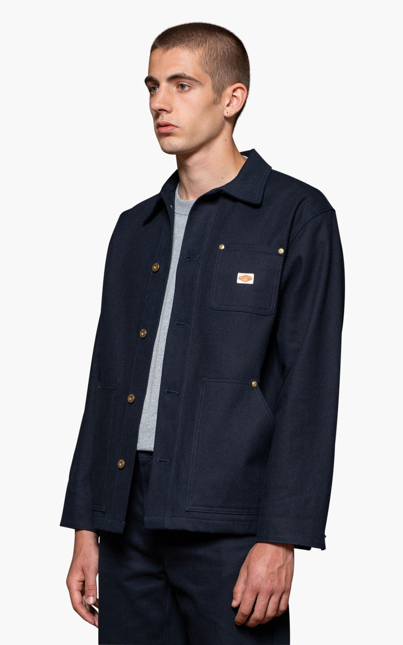 Nudie Jeans Chore Jacket Rebirth Navy