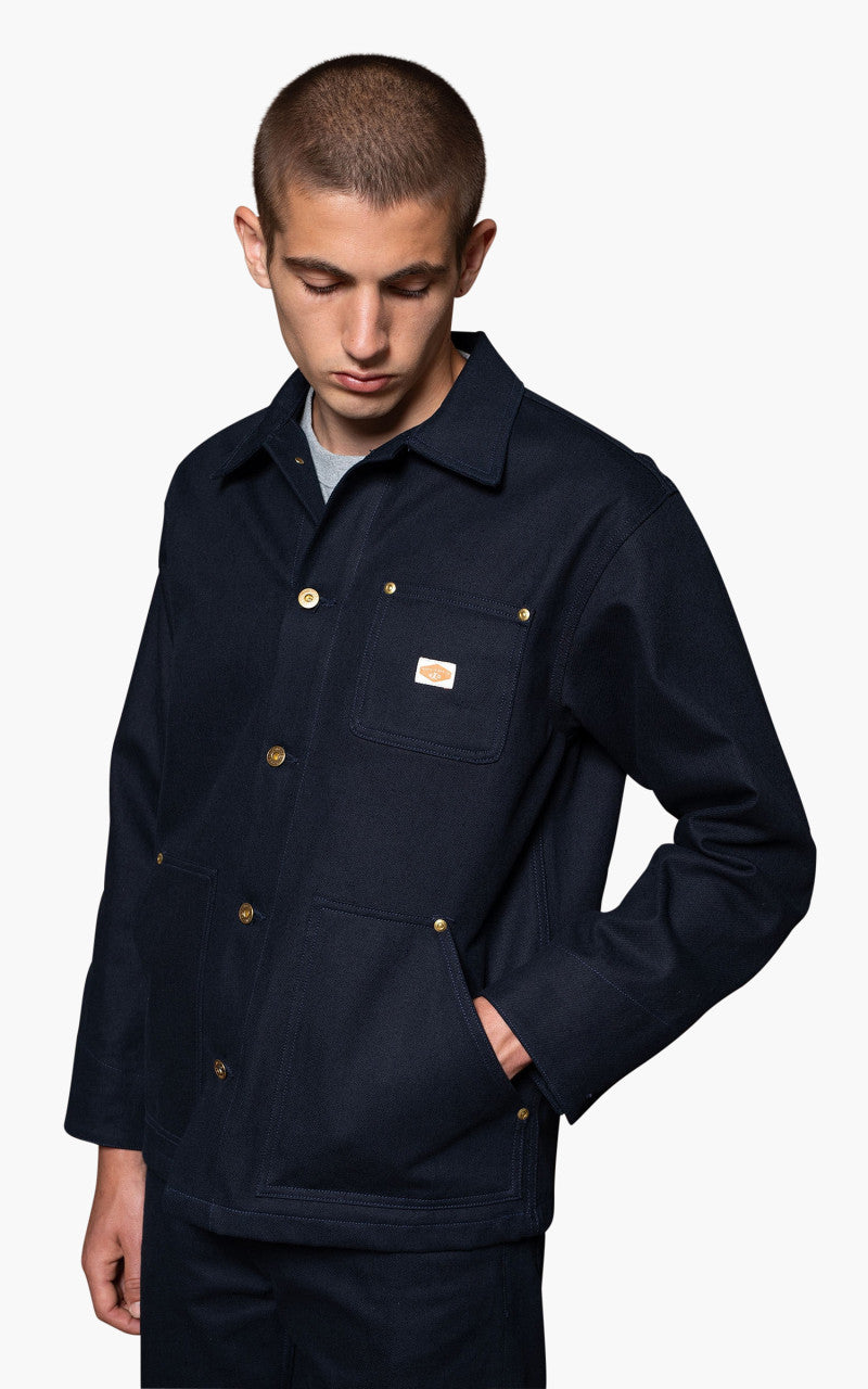 Nudie Jeans Chore Jacket Rebirth Navy