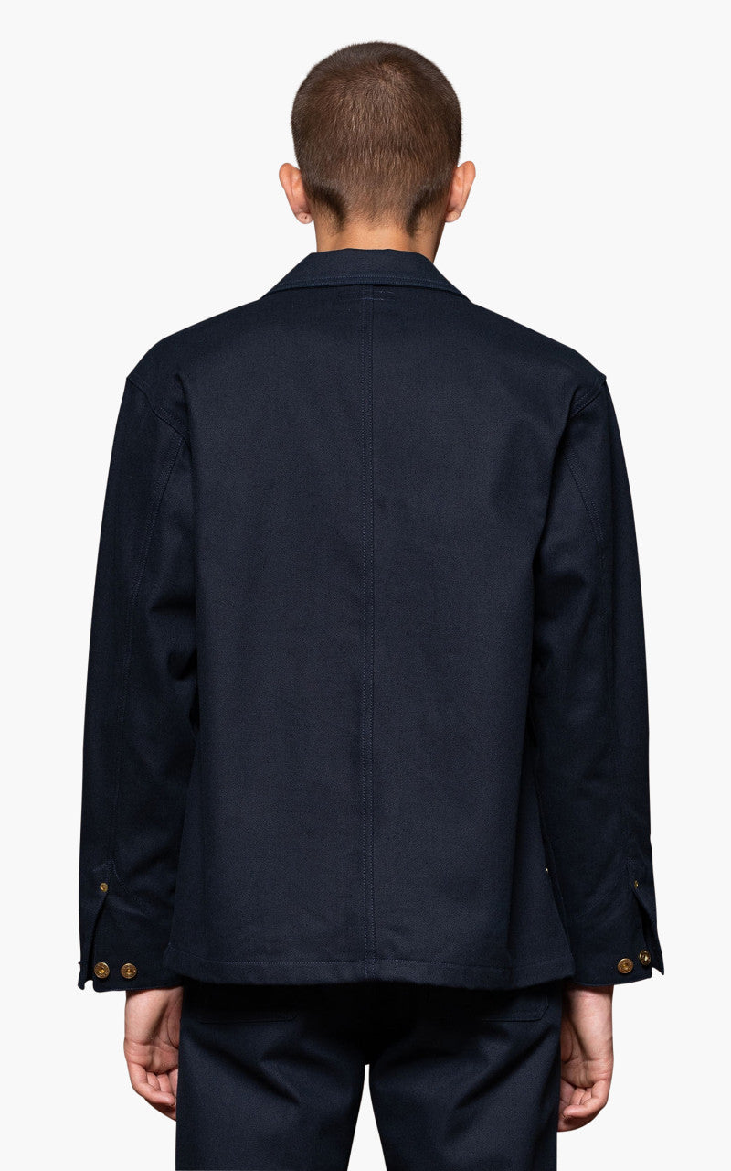 Nudie Jeans Chore Jacket Rebirth Navy