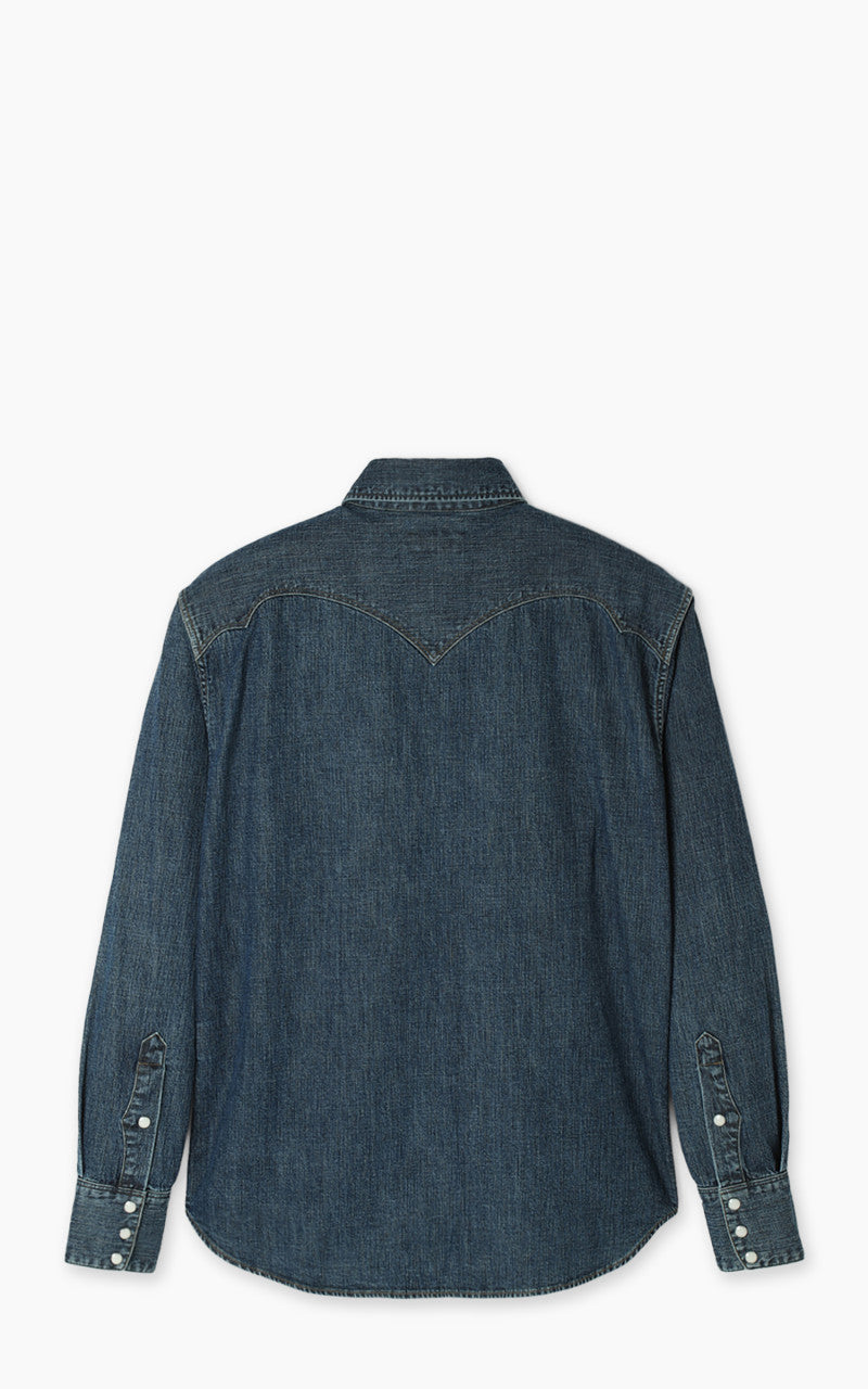 Stevenson Overall Co. Cody Denim Shirt Faded Indigo
