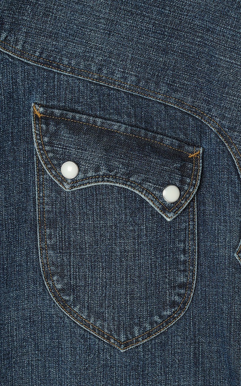 Stevenson Overall Co. Cody Denim Shirt Faded Indigo