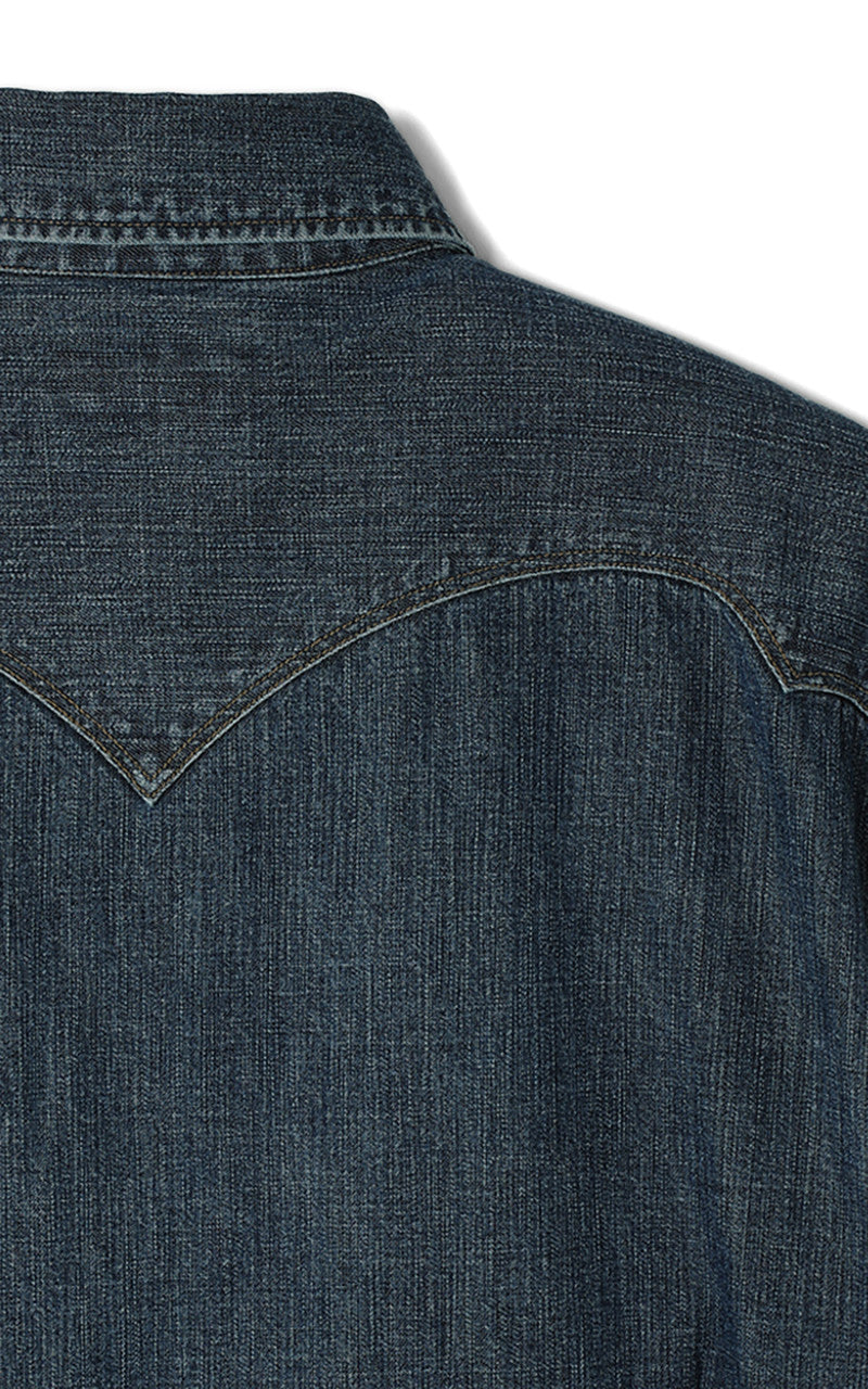 Stevenson Overall Co. Cody Denim Shirt Faded Indigo