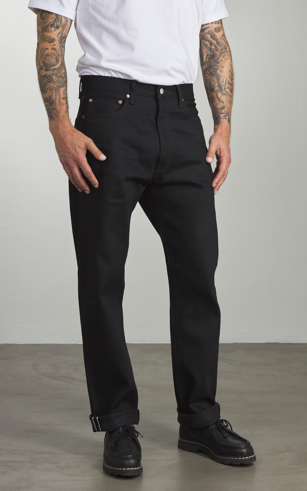Cotton Research Club Selvedge Denim Jeans Black 14.75oz