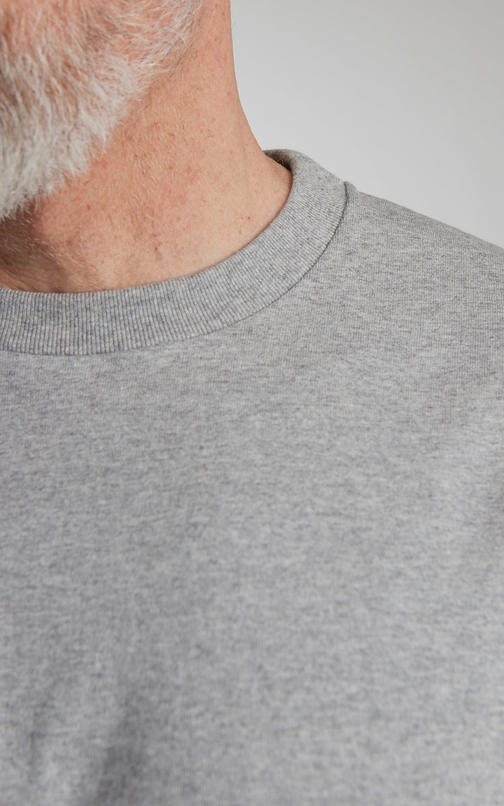 Cotton Research Club L/S T-Shirt Heather Grey