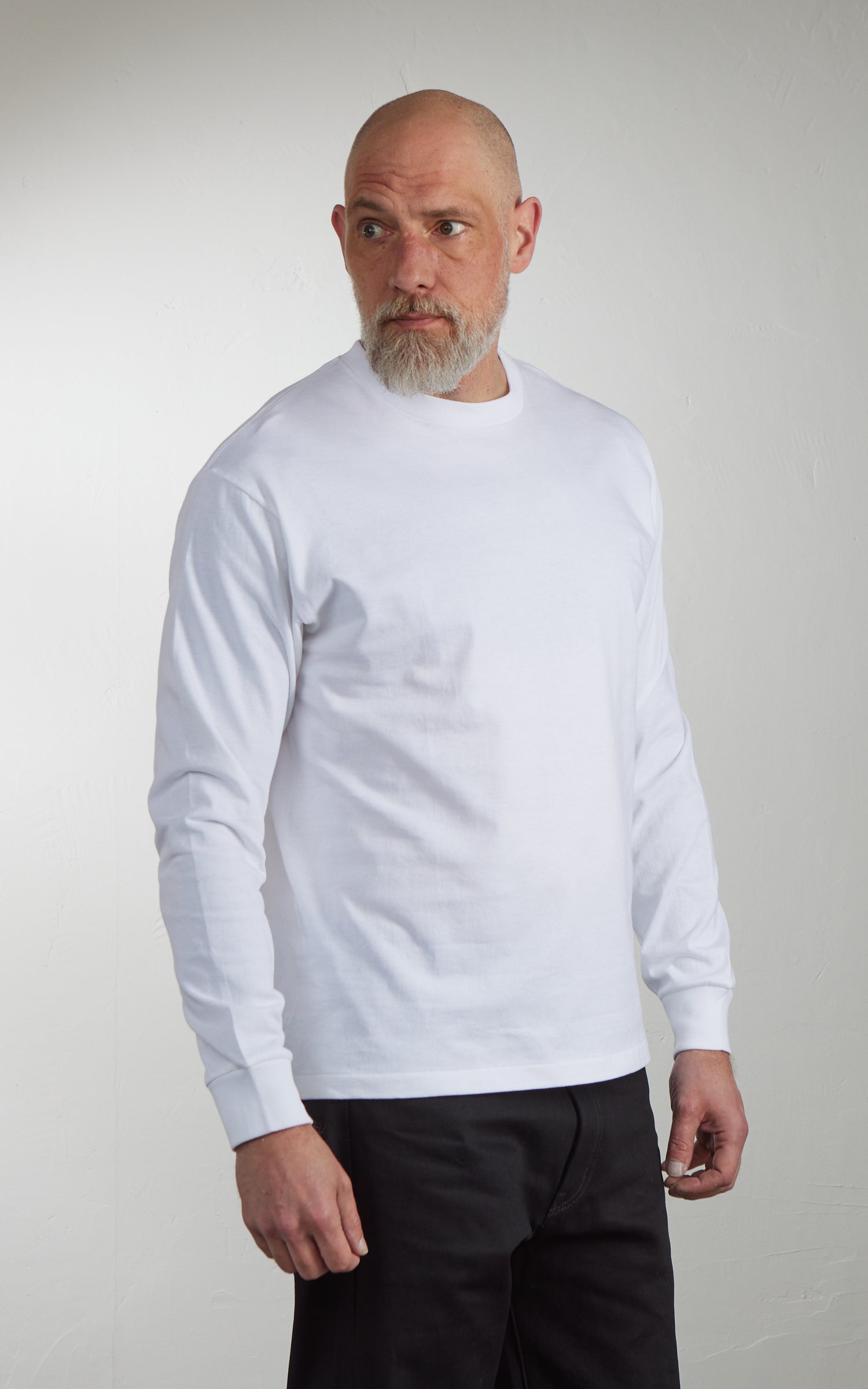 Cotton Research Club L/S T-Shirt White