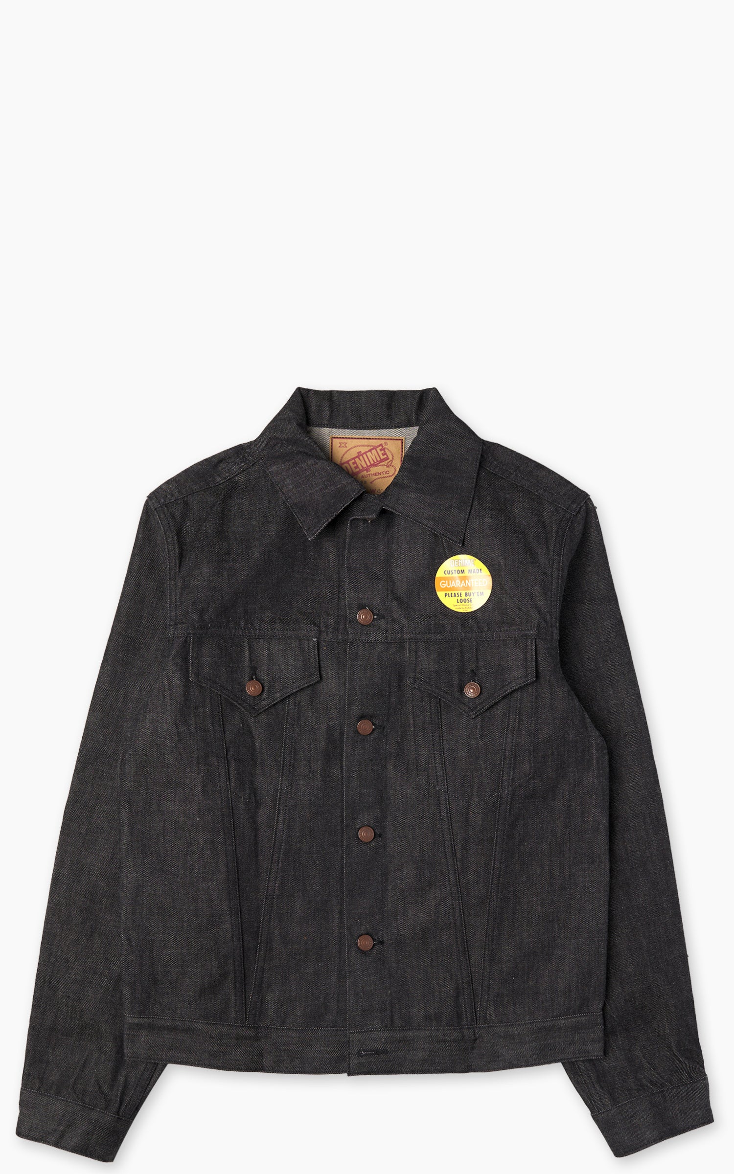Denime Lot 233-66B Type III Denim Jacket Selvedge Black
