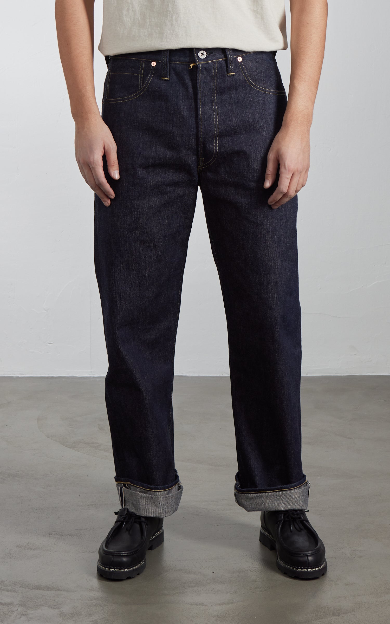 Denime Lot 220XX-S WWII Model Jeans Selvedge Unwashed Indigo 14.7oz