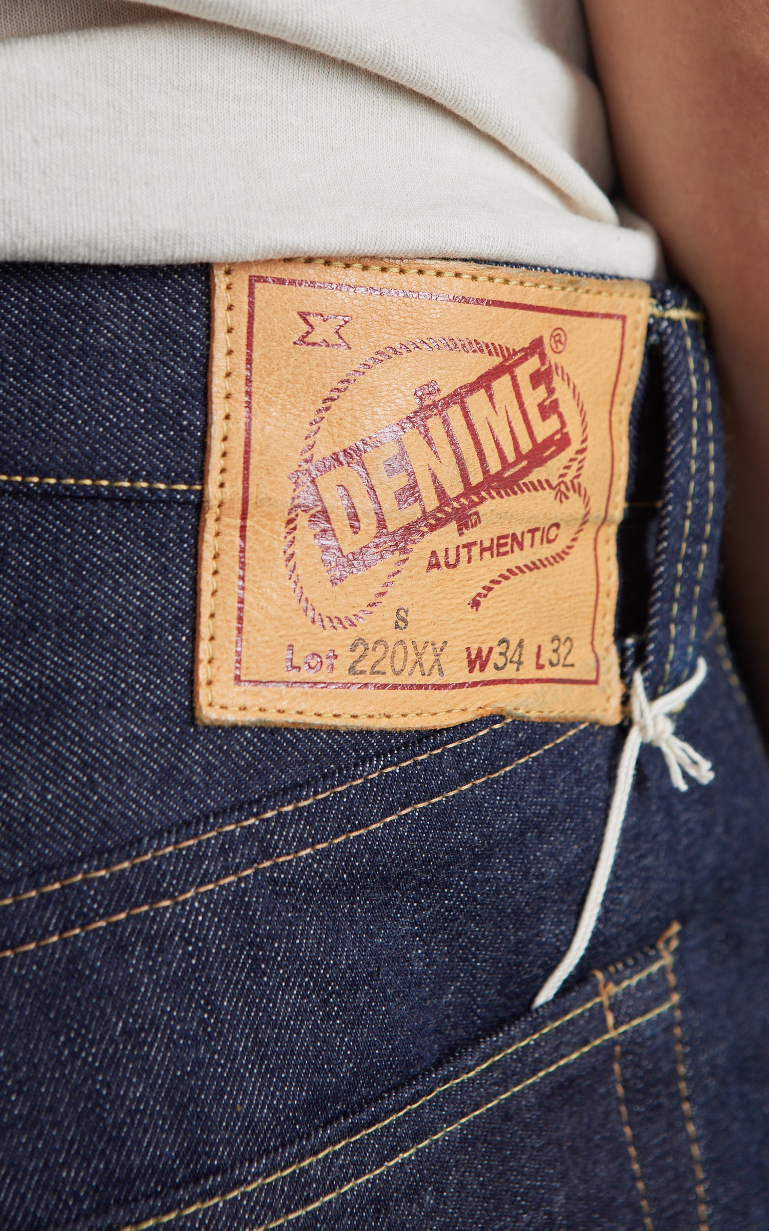 Denime Lot 220XX-S WWII Model Jeans Selvedge Unwashed Indigo 14.7oz