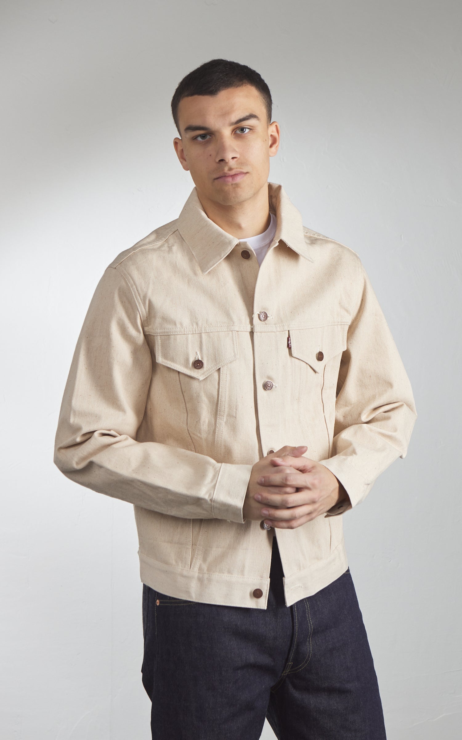 Denime Lot 233-66M Type III Denim Jacket Selvedge Mother Cotton Natural