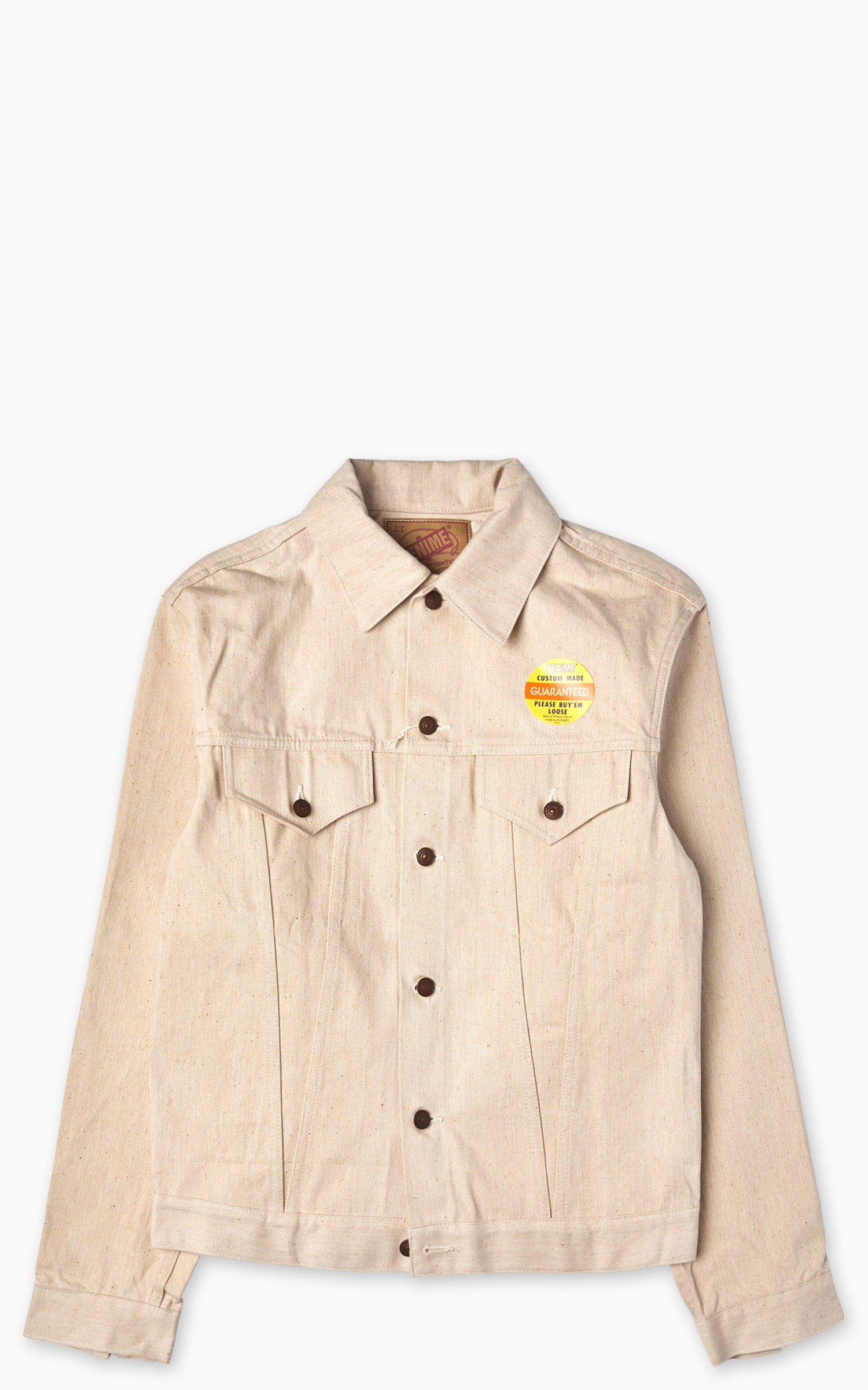 Denime Lot 233-66M Type III Denim Jacket Selvedge Mother Cotton Natural