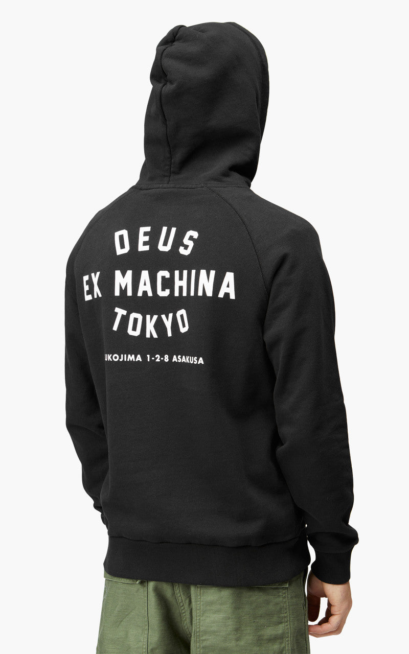 Deus Ex Machina Tokyo Address Hoodie Black