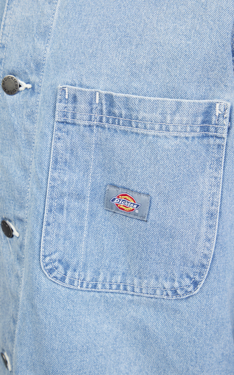 Dickies Denim Chore Coat Blue Light Wash